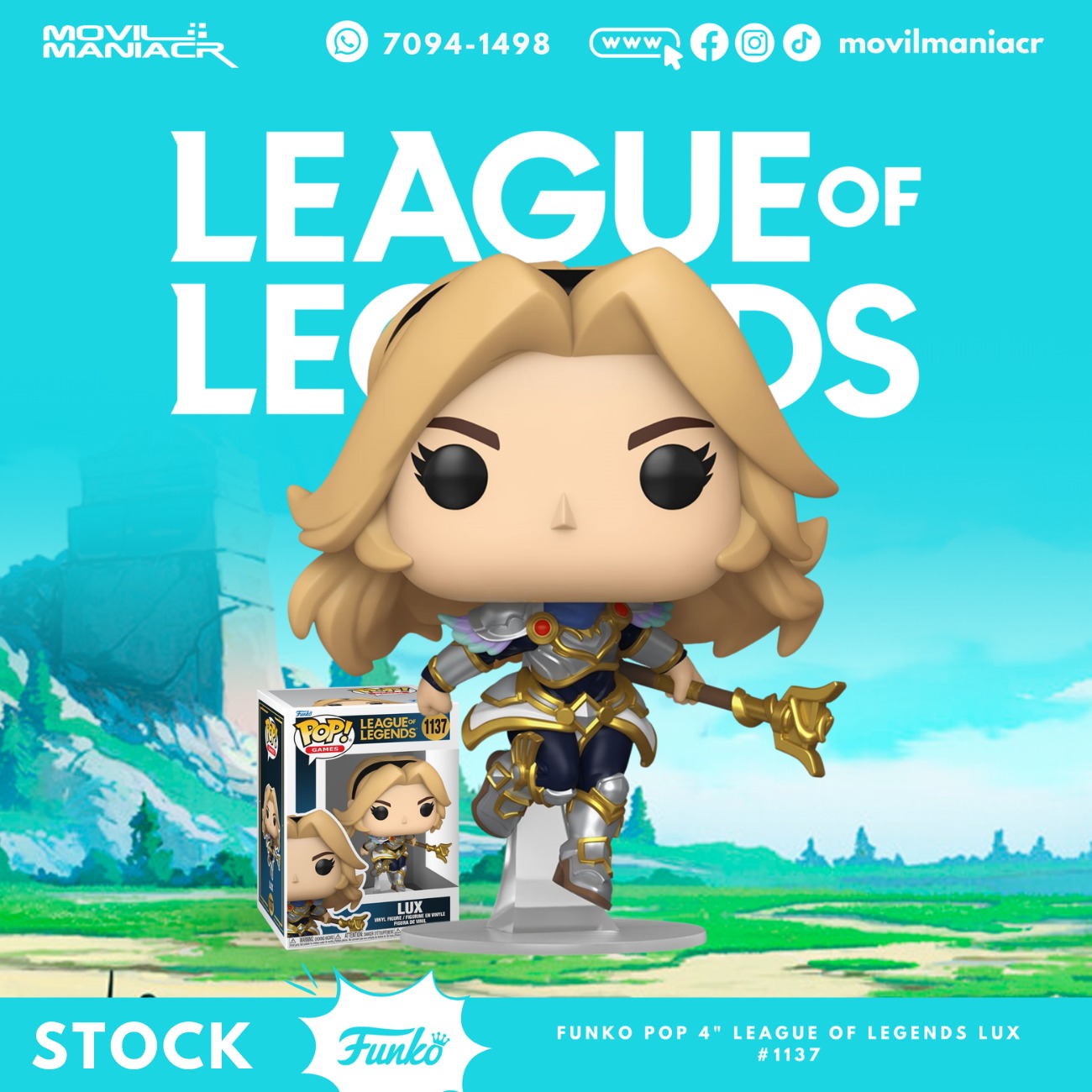 Funko Pop League of Legends Lux #1137 - (Stock) ¡Disponible Ahora! 1 Funko Pop League of Legends Lux #1137 - (Stock) ¡Disponible Ahora!