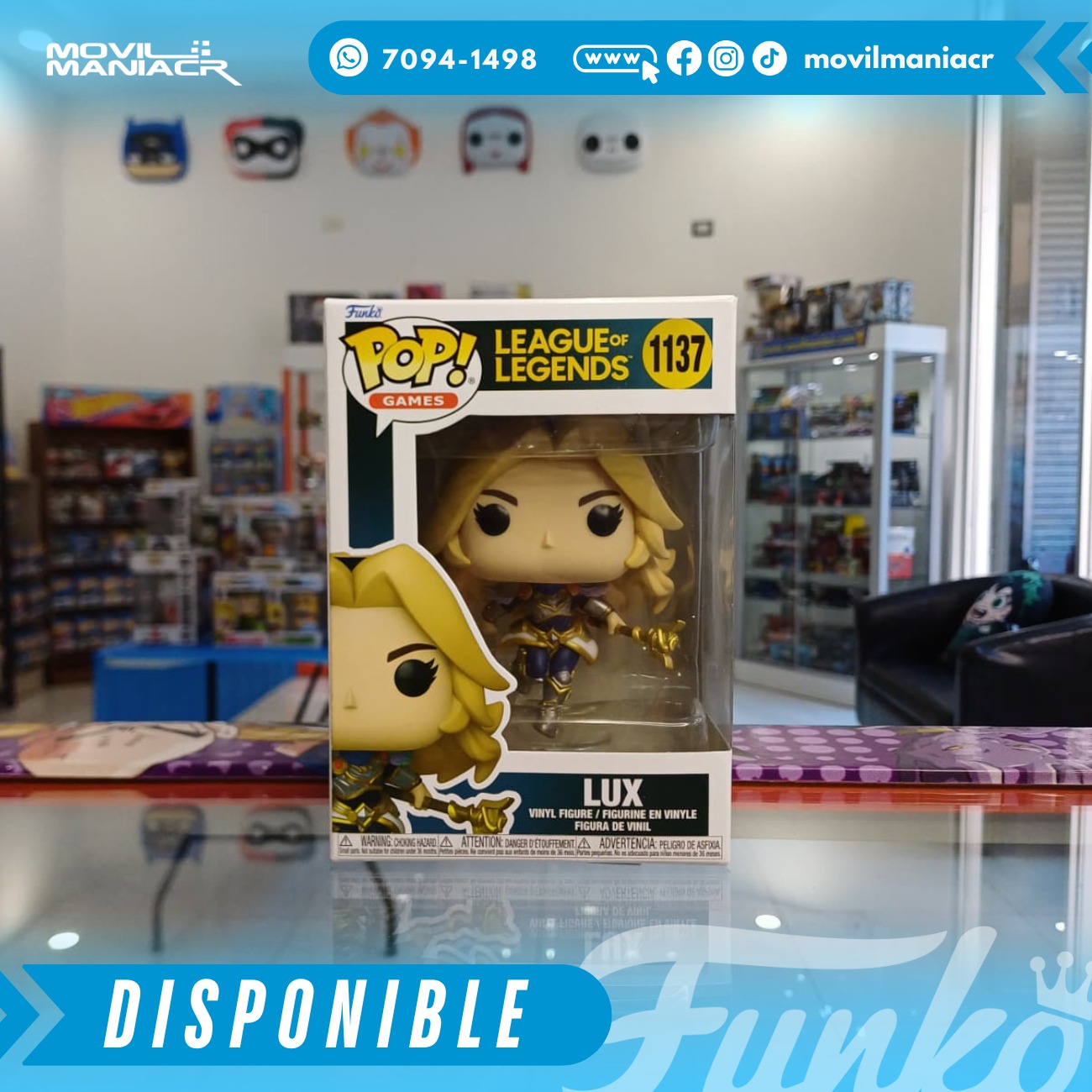 Funko Pop League of Legends Lux #1137 - (Stock) ¡Disponible Ahora! 2 Funko Pop League of Legends Lux #1137 - (Stock) ¡Disponible Ahora! - Imagen 2