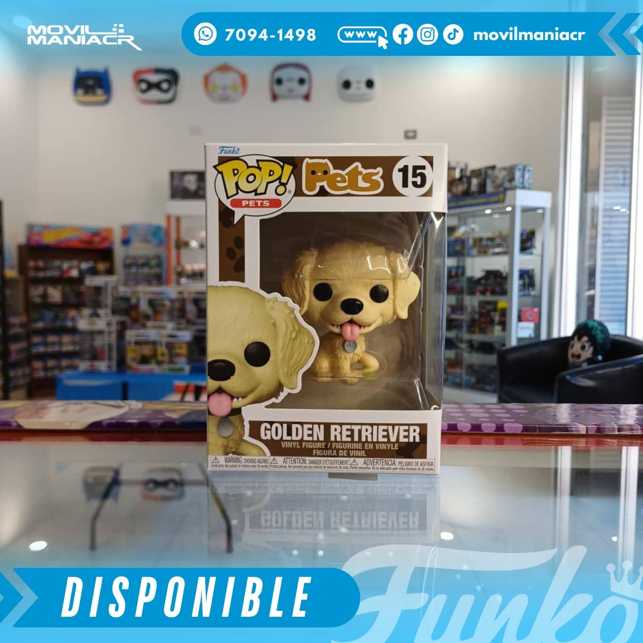 Funko Pop Pets Golden Retriever #15 - (Stock) ¡Disponible Ahora! 2 Funko Pop Pets Golden Retriever #15 - (Stock) ¡Disponible Ahora!