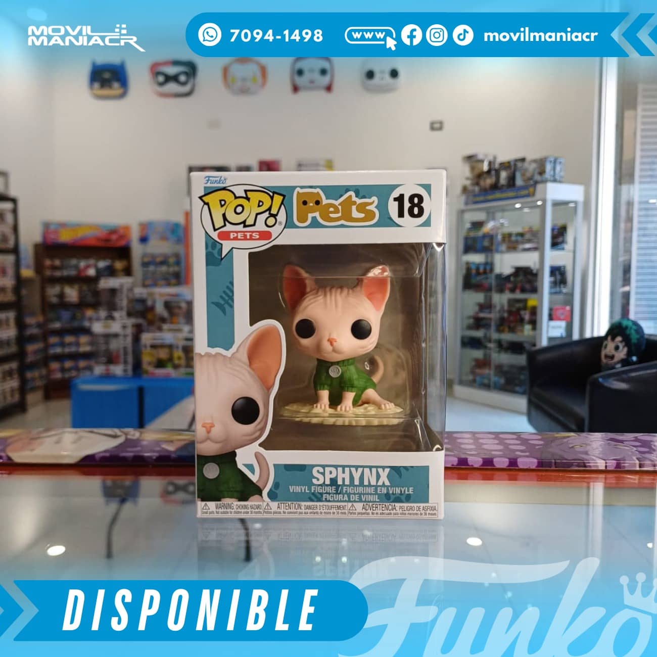Funko Pop Pets Sphinx Cat #18 - (Stock) ¡Disponible Ahora! 2 Funko Pop Pets Sphinx Cat #18 - (Stock) ¡Disponible Ahora! - Imagen 2