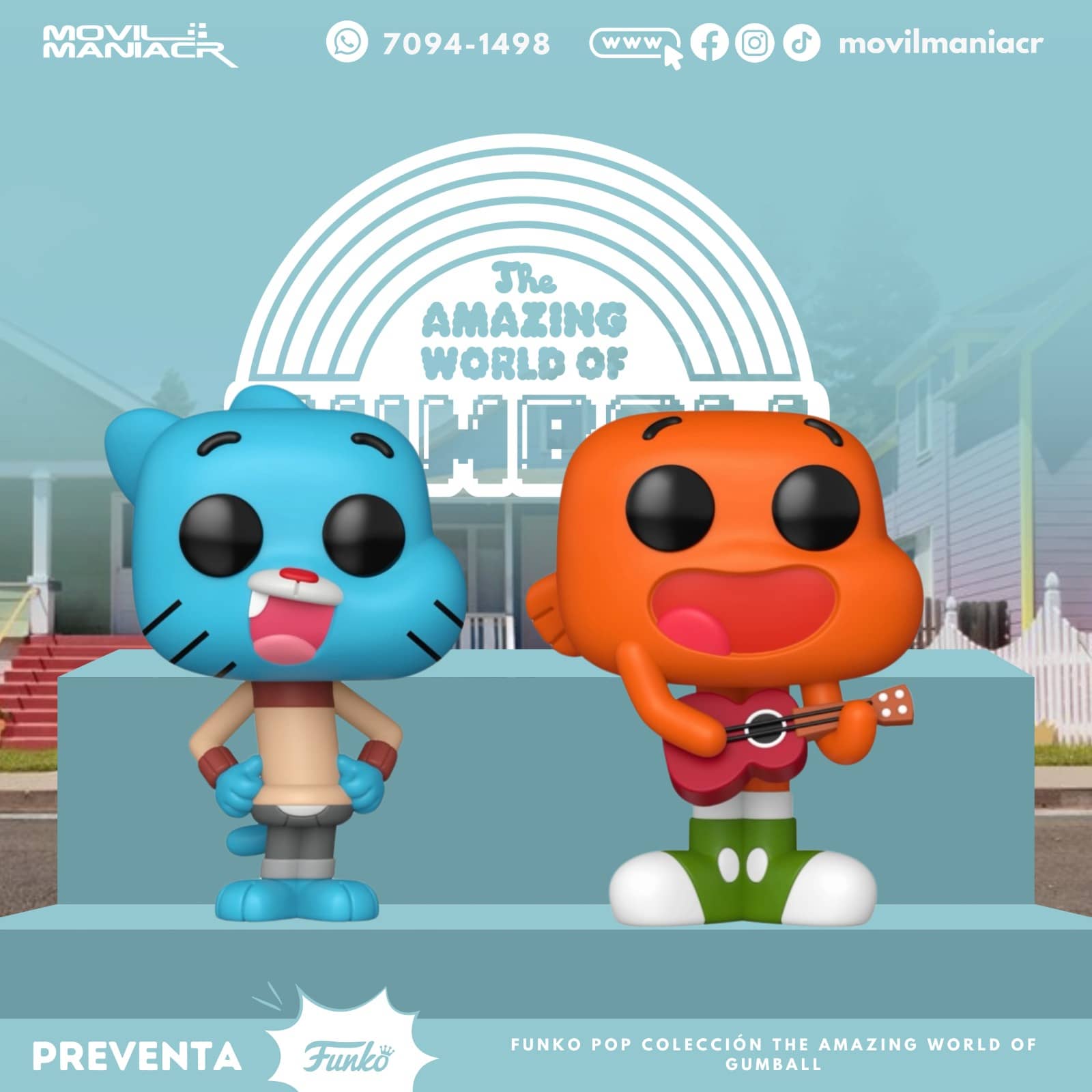 Funko Pop The Amazing World of Gumball(Gumball-Darwin) - (Preventa) ¡Reserva Ahora! 1 Funko Pop The Amazing World of Gumball(Gumball-Darwin) - (Preventa) ¡Reserva Ahora!