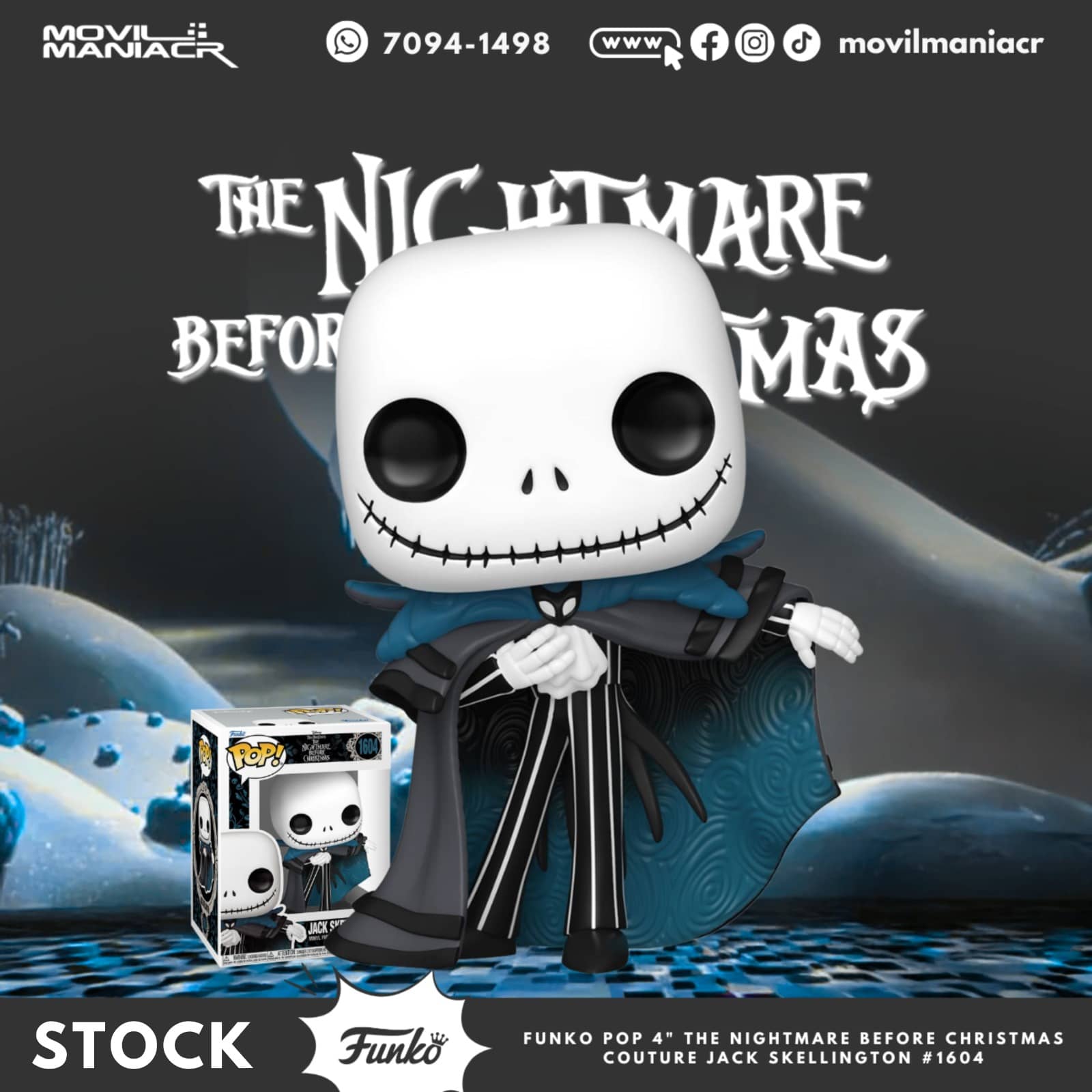 Funko Pop The Nightmare Before Christmas Couture Jack #1604 - (Stock) ¡Disponible Ahora! 1 Funko Pop The Nightmare Before Christmas Couture Jack #1604 - (Stock) ¡Disponible Ahora!