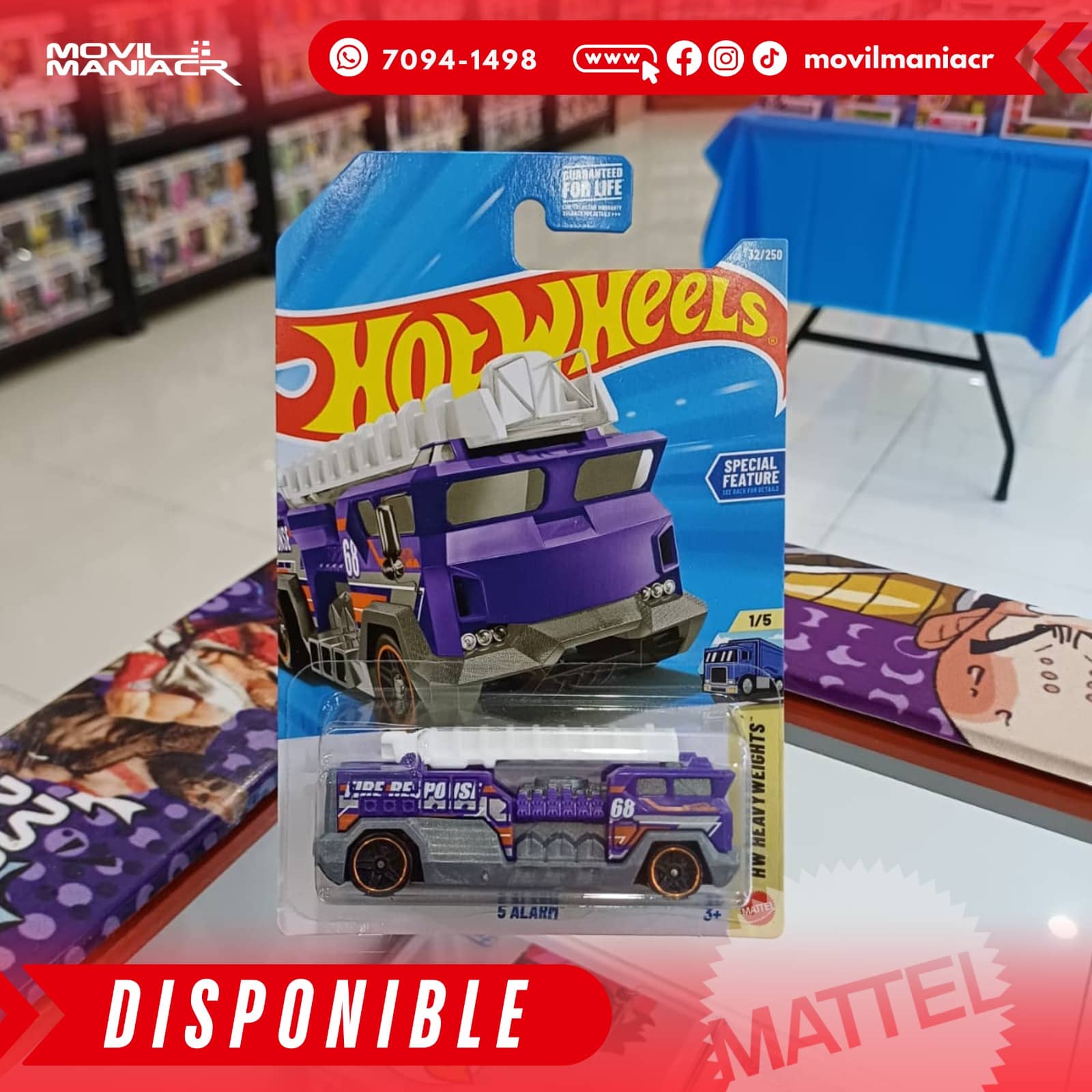 Hot Wheels 5 Alarm (32/250) 2026 – (Stock) ¡Disponible Ahora! 1 Hot Wheels 5 Alarm (32250) 2026 – (Stock) ¡Disponible Ahora!