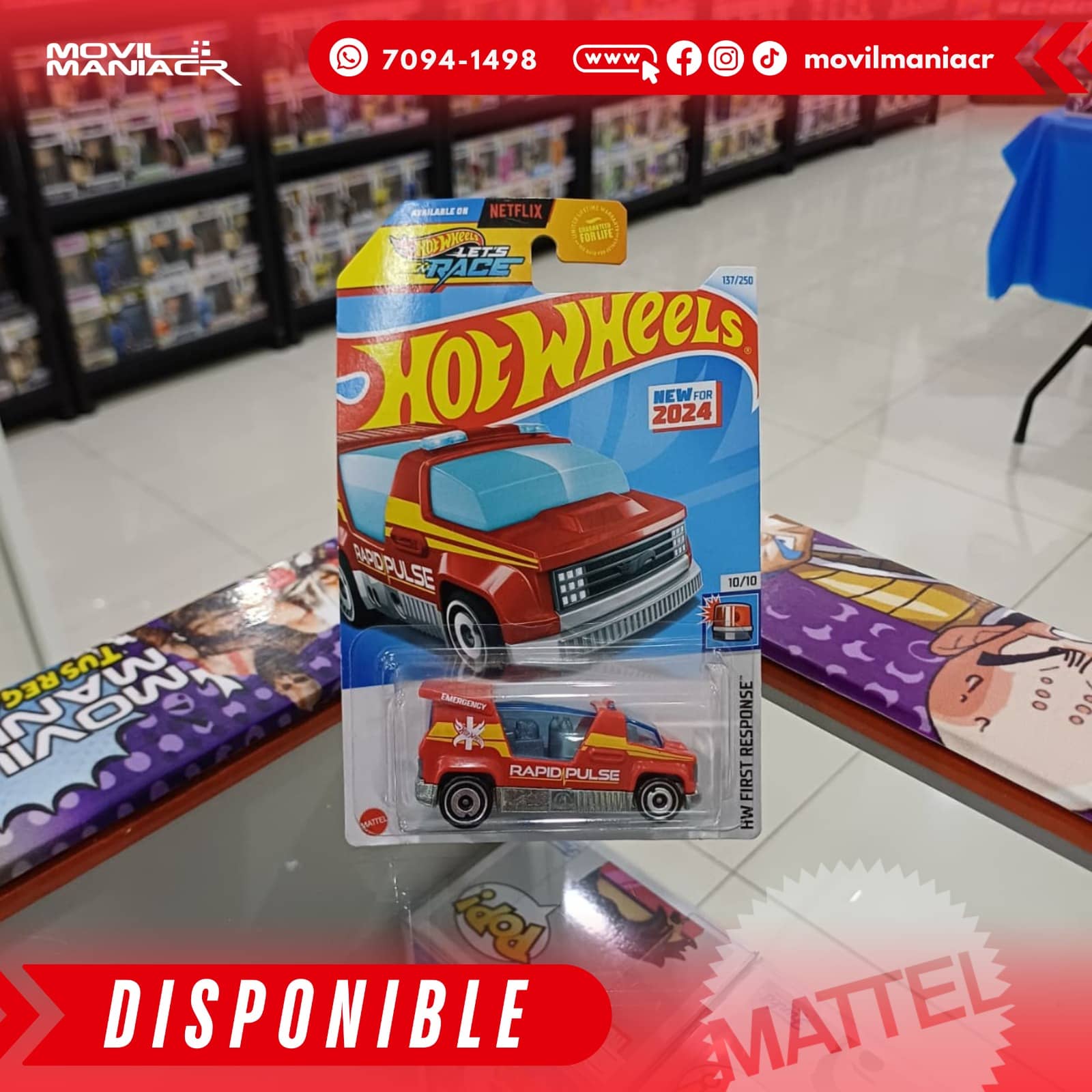 Hot Wheels Rapid Pulse (137/250) 2024 – (Stock) ¡Disponible Ahora! 1 Hot Wheels Rapid Pulse (137250) 2024 – (Stock) ¡Disponible Ahora!
