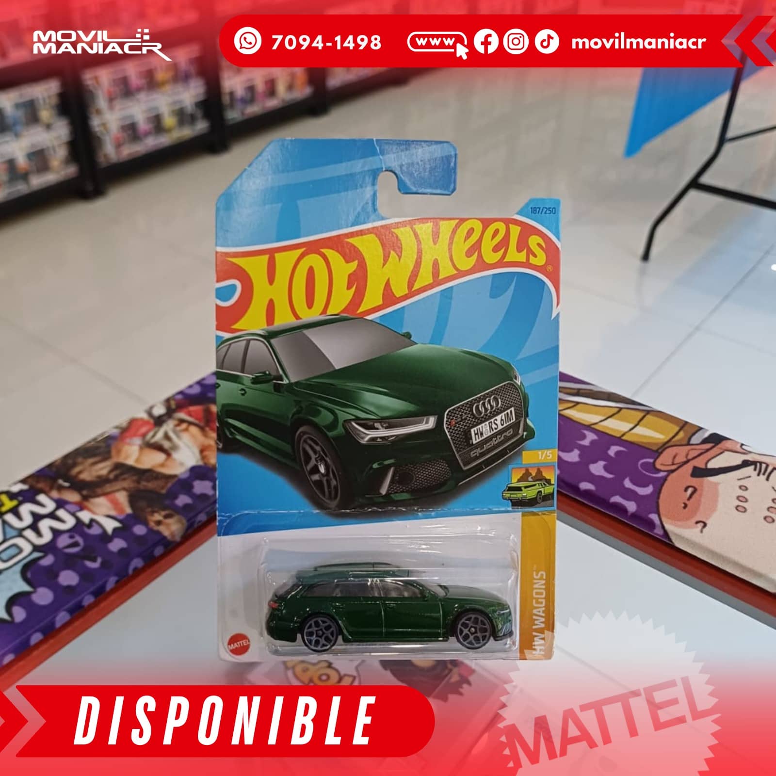 Hot Wheels '17 Audi RS 6 Avant (187/250) 2023 – (Stock) ¡Disponible Ahora! 1 Hot Wheels '17 Audi RS 6 Avant (187250) 2023 – (Stock) ¡Disponible Ahora!