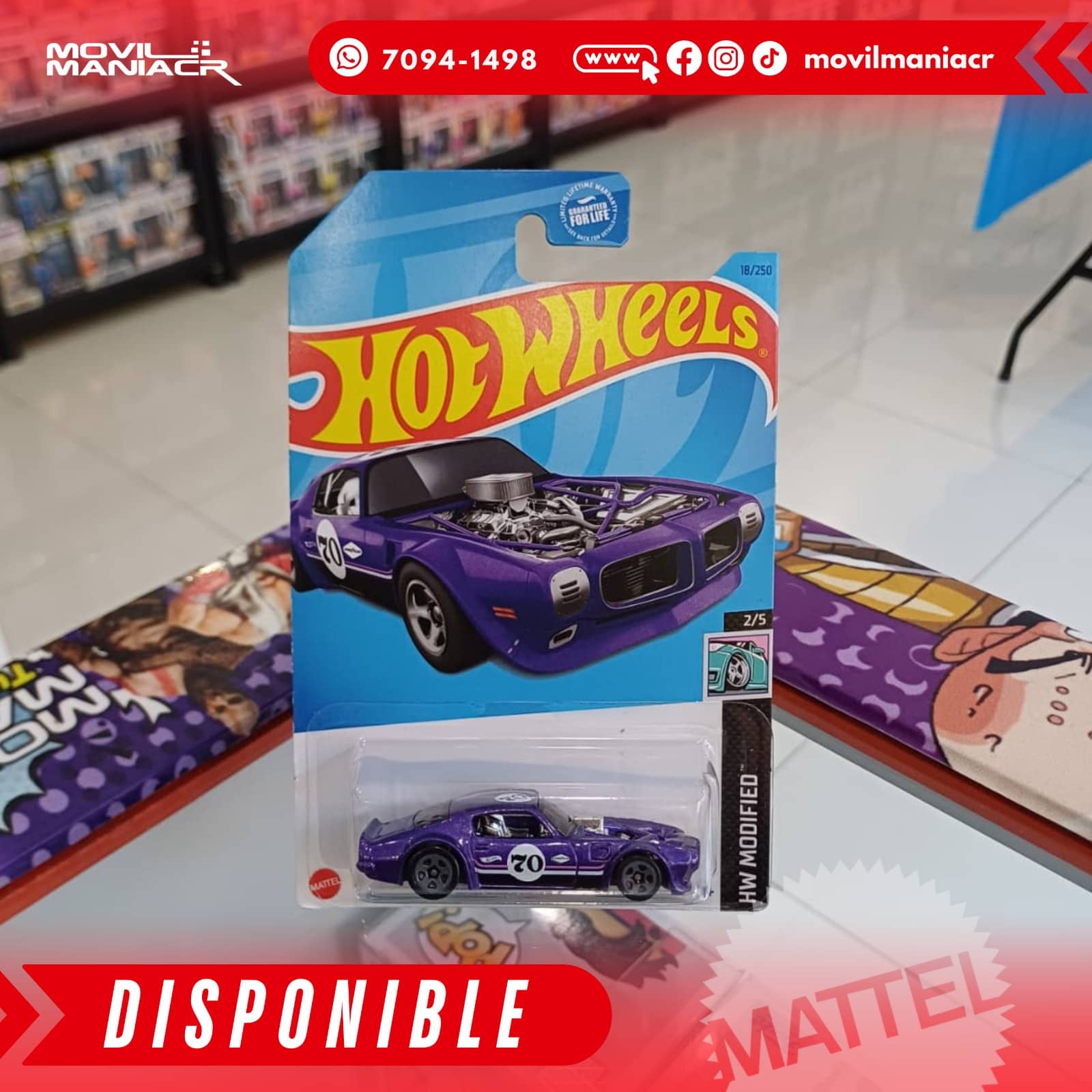 Hot Wheels 1970 Pontiac Firebird (18/250) 2023 – (Stock) ¡Disponible Ahora! 1 Hot Wheels 1970 Pontiac Firebird (18250) 2023 – (Stock) ¡Disponible Ahora!