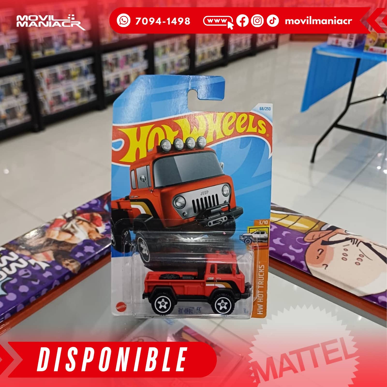 Hot Wheels '57 Jeep FC (68/250) 2024 – Rojo (Stock) ¡Disponible Ahora! 1 Hot Wheels '57 Jeep FC (68250) 2024 – Rojo (Stock) ¡Disponible Ahora!