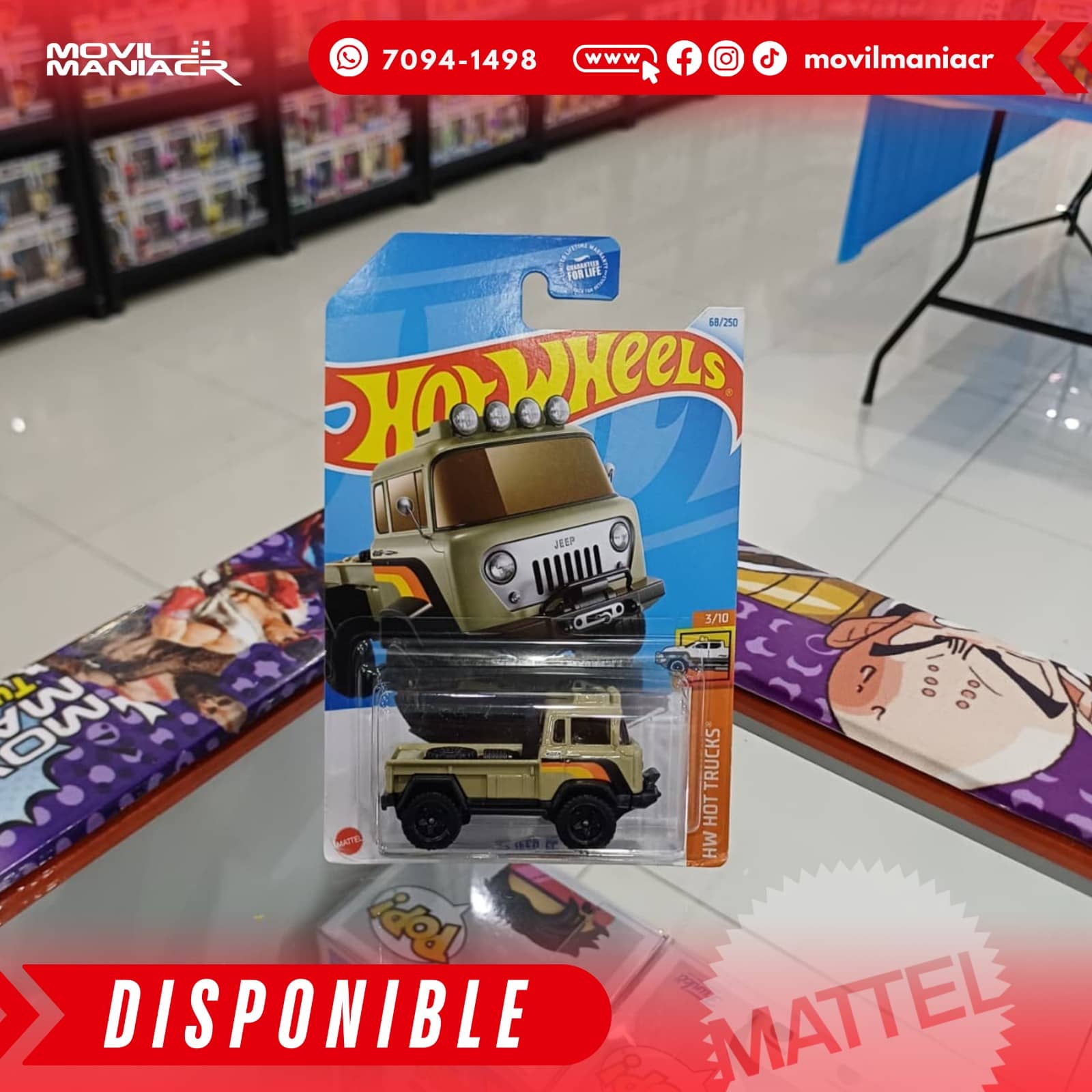 Hot Wheels '57 Jeep FC (68/250) 2024 – (Stock) ¡Disponible Ahora! 1 Hot Wheels '57 Jeep FC (68250) 2024 – (Stock) ¡Disponible Ahora!