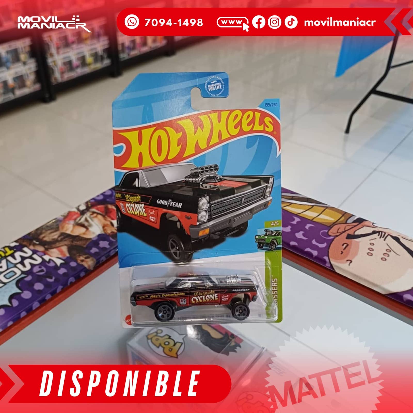 Hot Wheels '65 Mercury Comet Cyclone (199/250) 2023 – (Stock) ¡Disponible Ahora! 1 Hot Wheels '65 Mercury Comet Cyclone (199250) 2023 – (Stock) ¡Disponible Ahora!