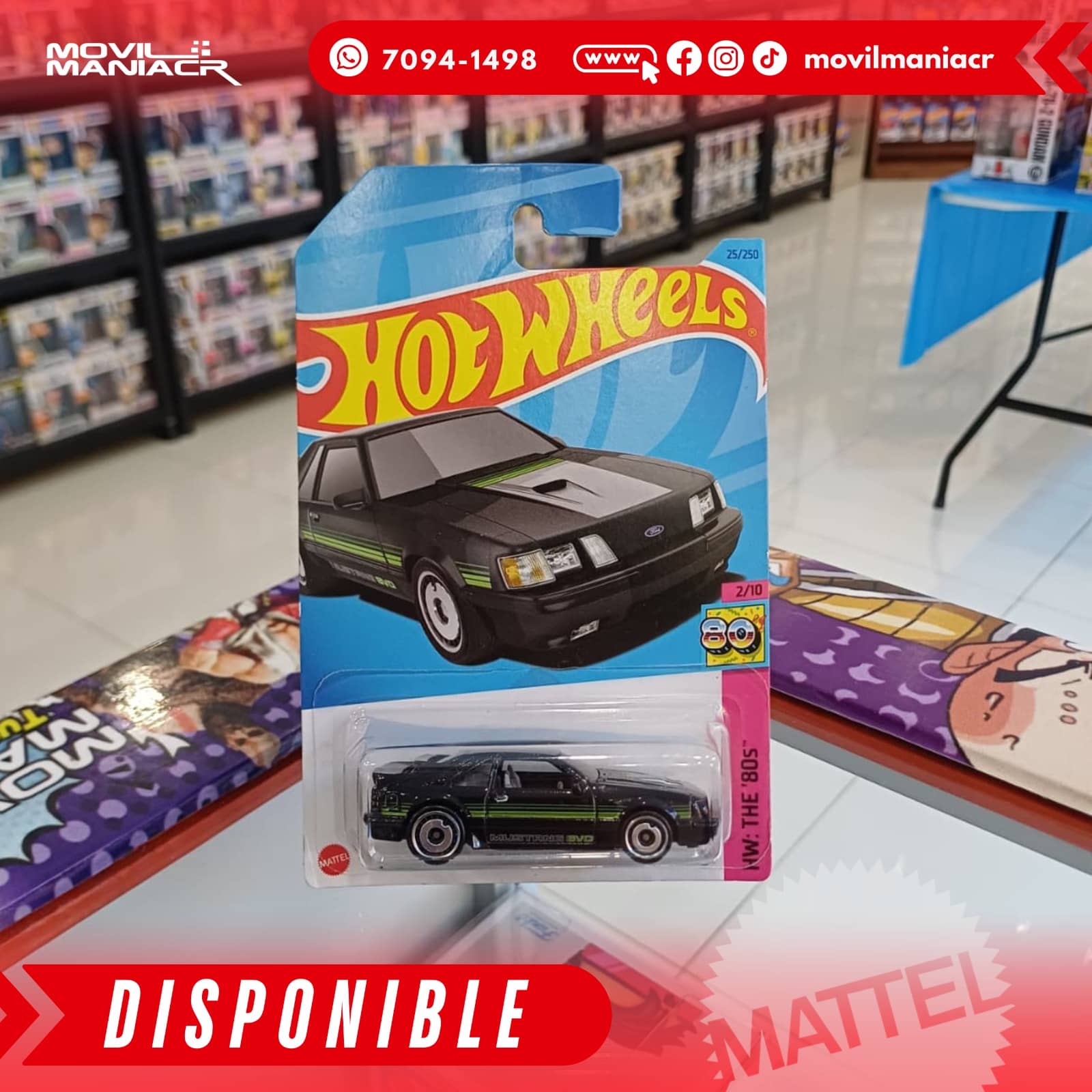 Hot Wheels '84 Mustang SVO (25/250) 2023 – (Stock) ¡Disponible Ahora! 1 Hot Wheels '84 Mustang SVO (25250) 2023 – (Stock) ¡Disponible Ahora!