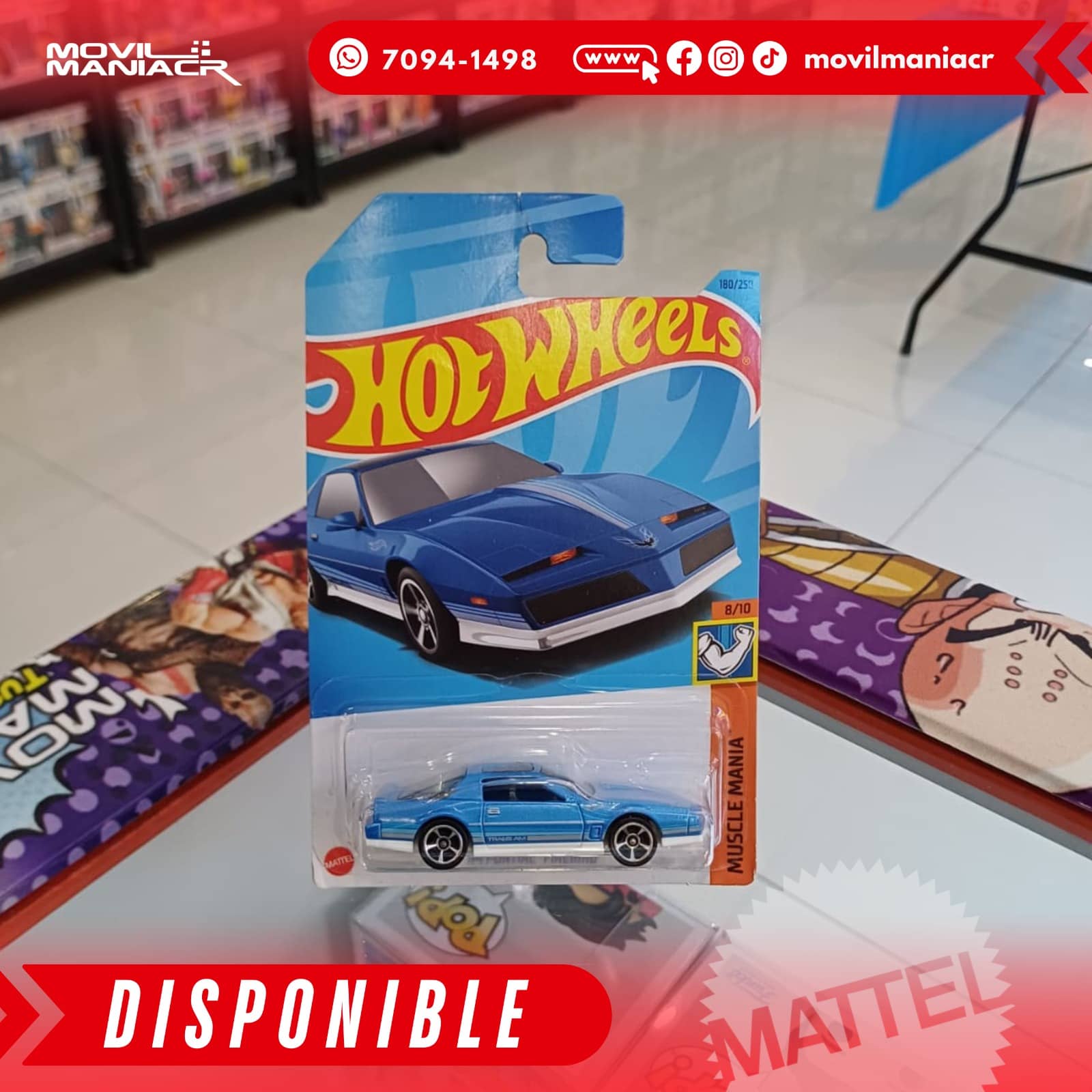 Hot Wheels '84 Pontiac Firebird (180/250) 2023 – Azul (Stock) ¡Disponible Ahora! 1 Hot Wheels '84 Pontiac Firebird (180250) 2023 – Azul (Stock) ¡Disponible Ahora!
