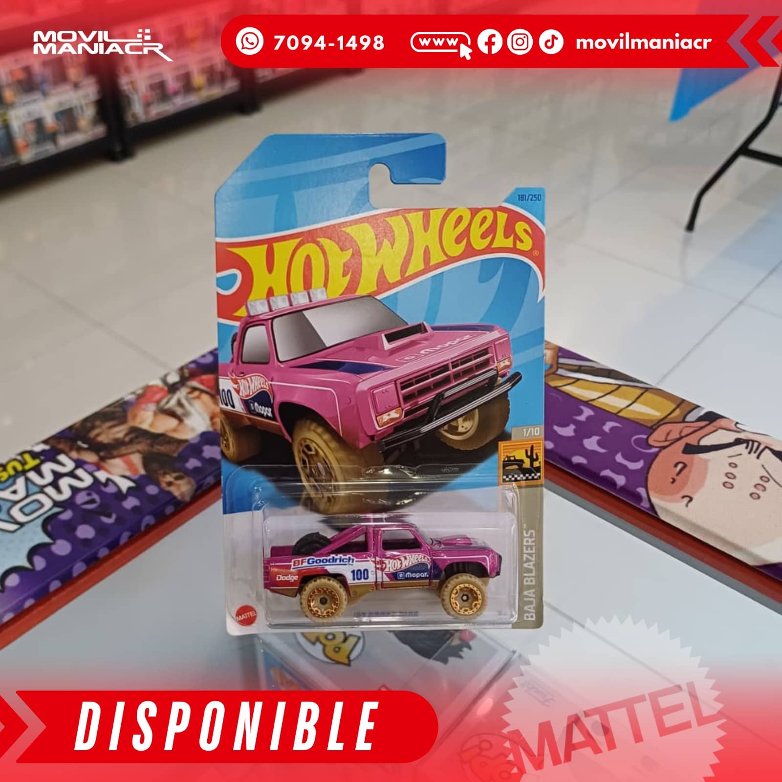 Hot Wheels '87 Dodge D100 (181/250) 2023 – (Stock) ¡Disponible Ahora! 1 Hot Wheels '87 Dodge D100 (181250) 2023 – (Stock) ¡Disponible Ahora!