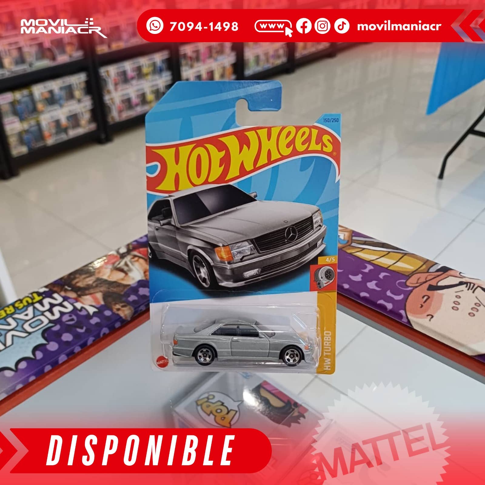 Hot Wheels '89 Mercedes-Benz 560 SEC AMG (150/250) 2023 – (Stock) ¡Disponible Ahora! 1 Hot Wheels '89 Mercedes-Benz 560 SEC AMG (150250) 2023 – (Stock) ¡Disponible Ahora!