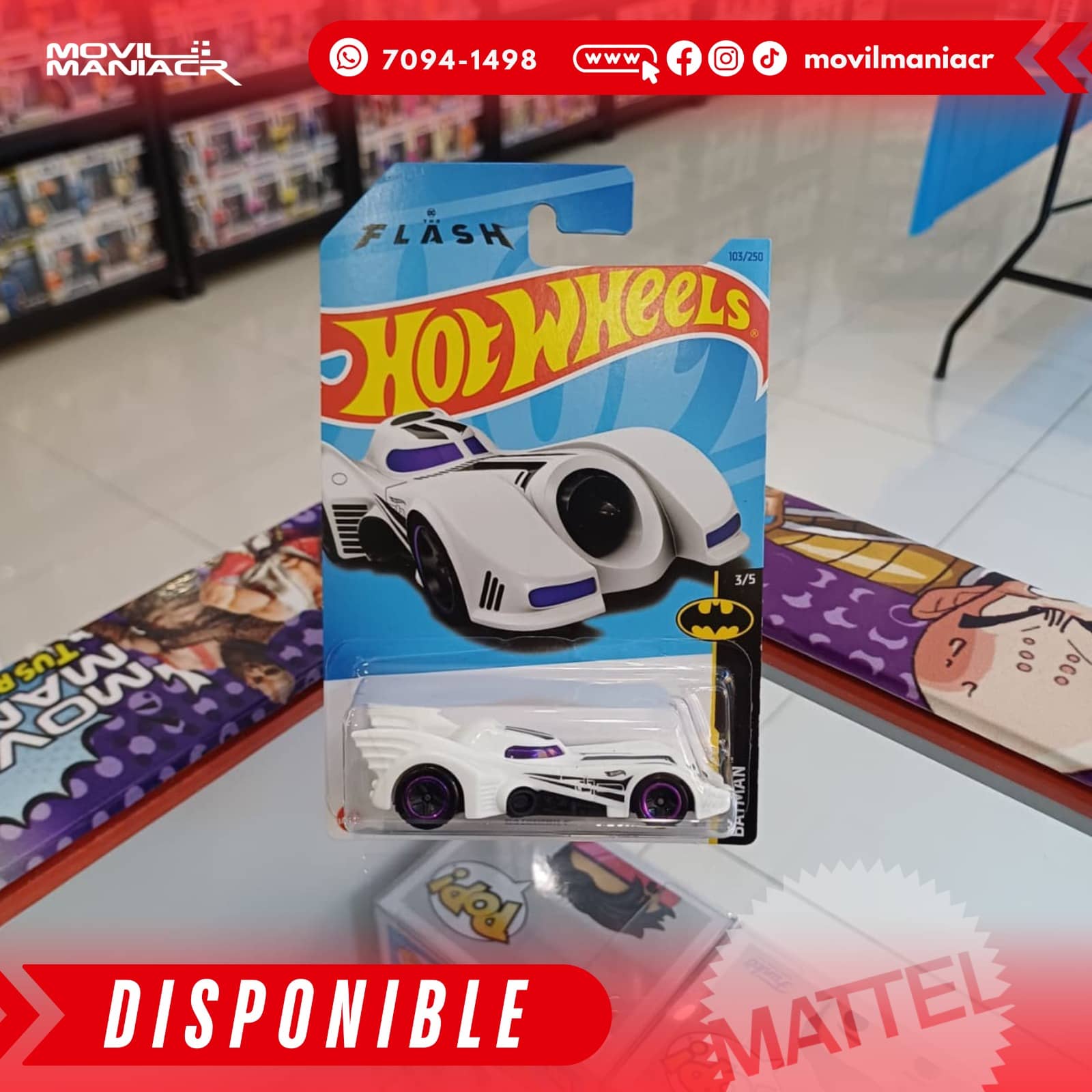Hot Wheels Batman Batmobile (103/250) 2023 – (Stock) ¡Disponible Ahora! 1 Hot Wheels Batman Batmobile (103250) 2023 – (Stock) ¡Disponible Ahora!