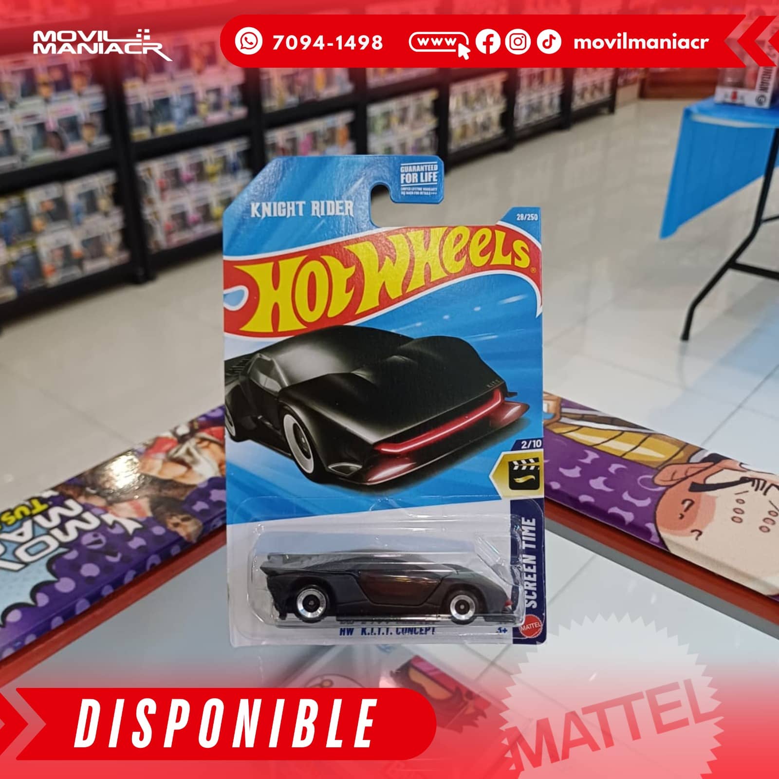 Hot Wheels K.I.T.T. Concept (28/250) 2026 – (Stock) ¡Disponible Ahora! 1 Hot Wheels K.I.T.T. Concept (28250) 2026 – (Stock) ¡Disponible Ahora!