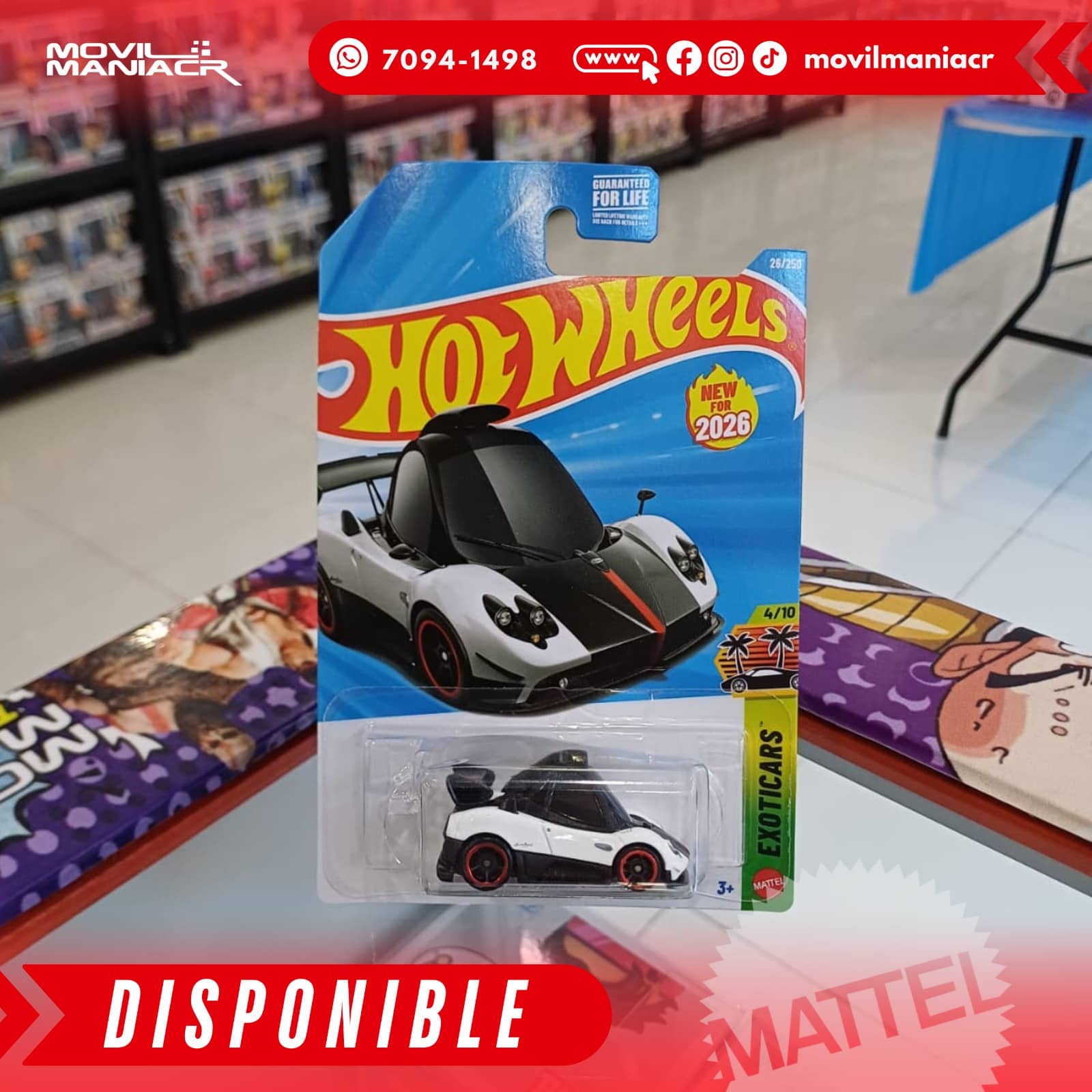 Hot Wheels Pagani Zonda Cinque (26/250) 2026 – (Stock) ¡Disponible Ahora! 1 Hot Wheels Pagani Zonda Cinque (26250) 2026 – (Stock) ¡Disponible Ahora!