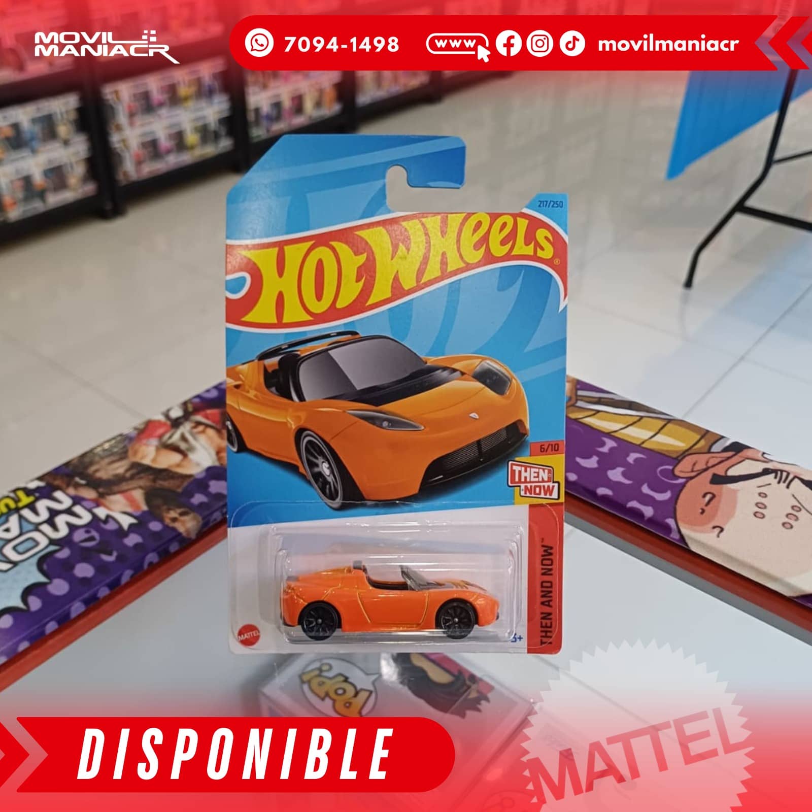 Hot Wheels Tesla Roadster (217/250) 2023 – (Stock) ¡Disponible Ahora! 1 Hot Wheels Tesla Roadster (217250) 2023 – (Stock) ¡Disponible Ahora!