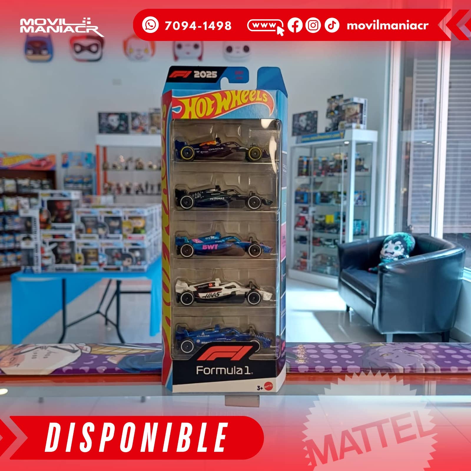 5-Pack Hot Wheels Formula 1 2025 (Stock) ¡Disponible Ahora! 1 5-Pack Hot Wheels Formula 1 2025 (Stock) ¡Disponible Ahora!
