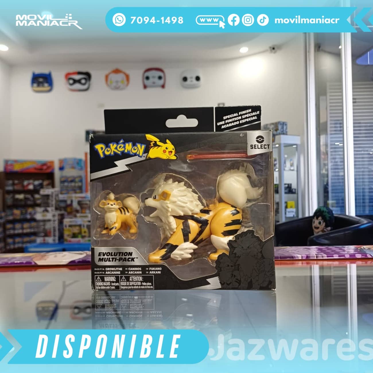 Figura Pokémon Select Evolution Multipack Growlithe-Arcanine - (Stock) ¡Disponible Ahora! 1 Figura Pokémon Select Evolution Multipack Growlithe-Arcanine - (Stock) ¡Disponible Ahora!