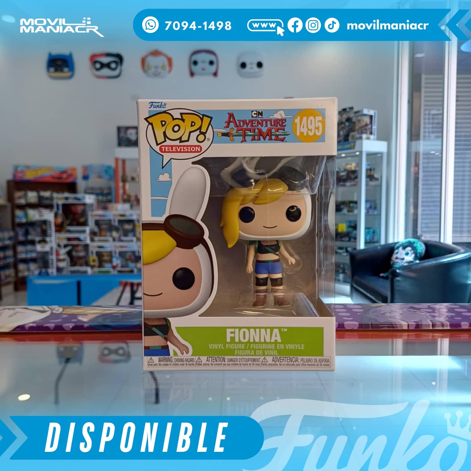 Funko Pop Adventure Time Fionna #1495 - (Stock) ¡Disponible Ahora! 2 Funko Pop Adventure Time Fionna #1495 - (Stock) ¡Disponible Ahora! - Imagen 2