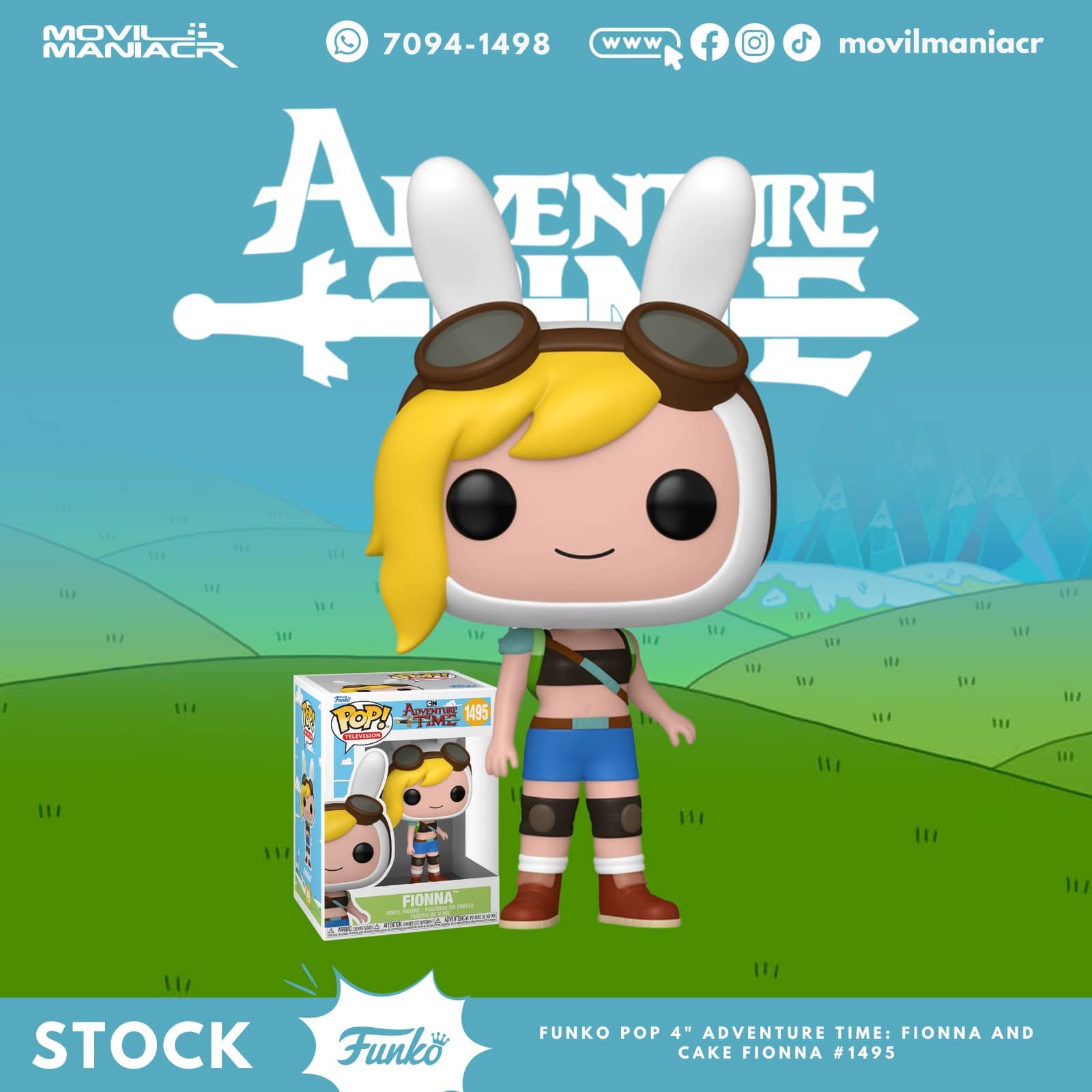Funko Pop Adventure Time Fionna #1495 - (Stock) ¡Disponible Ahora! 1 Funko Pop Adventure Time Fionna #1495 - (Stock) ¡Disponible Ahora!