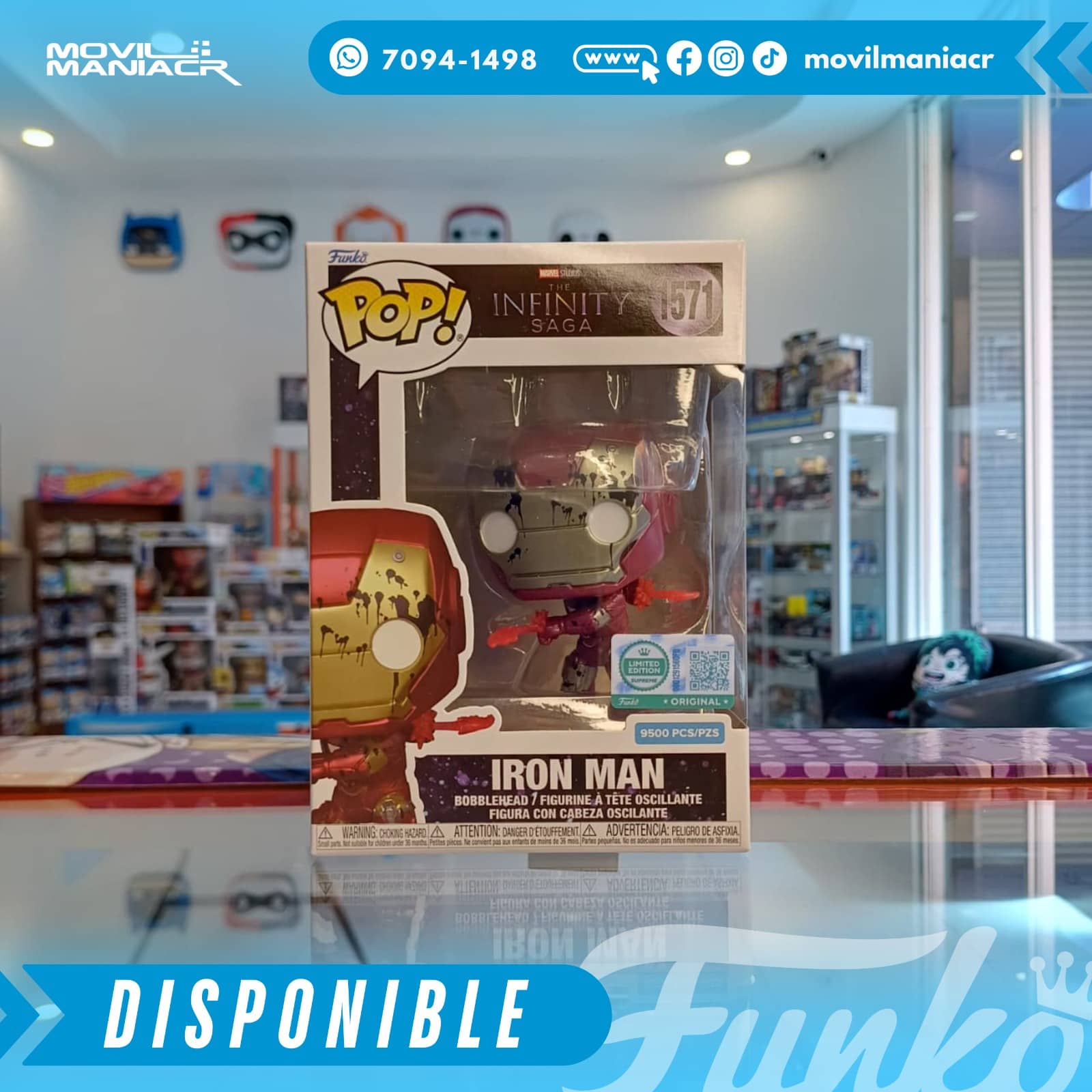 Funko Pop Avengers Iron Man Mark 6 (9500pcs) Exclusivo #1571 - (Stock) ¡Disponible Ahora! 2 Funko Pop Avengers Iron Man Mark 6 (9500pcs) Exclusivo #1571 - (Stock) ¡Disponible Ahora! - Imagen 2