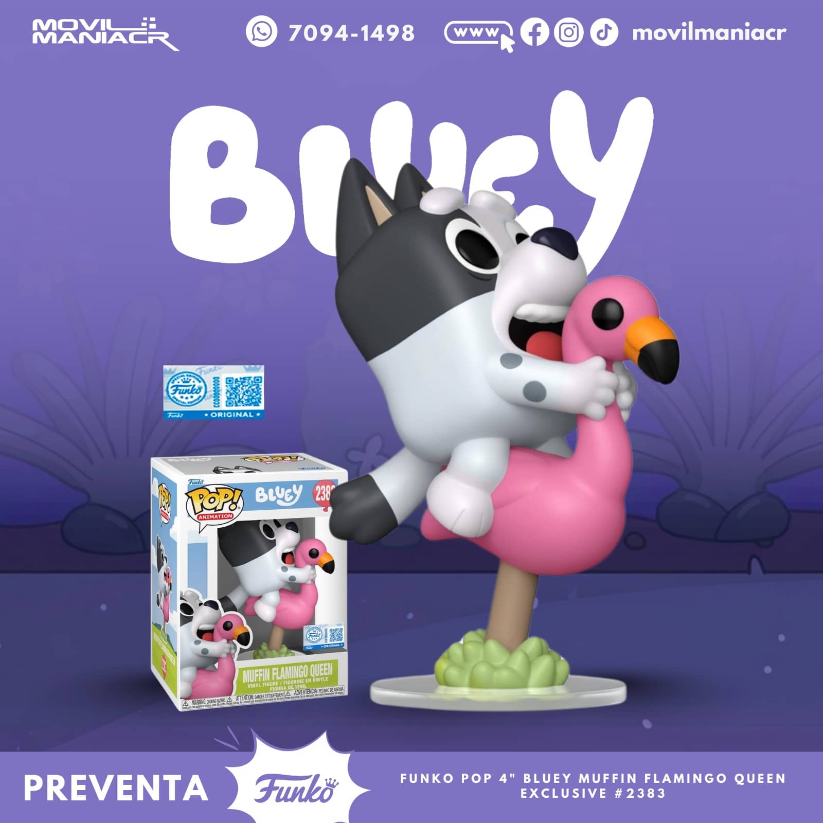 Funko Pop Bluey Muffin Exclusivo #2383 - (Preventa) ¡Reserva Ahora! 1 Funko Pop Bluey Muffin Exclusivo #2383 - (Preventa) ¡Reserva Ahora!