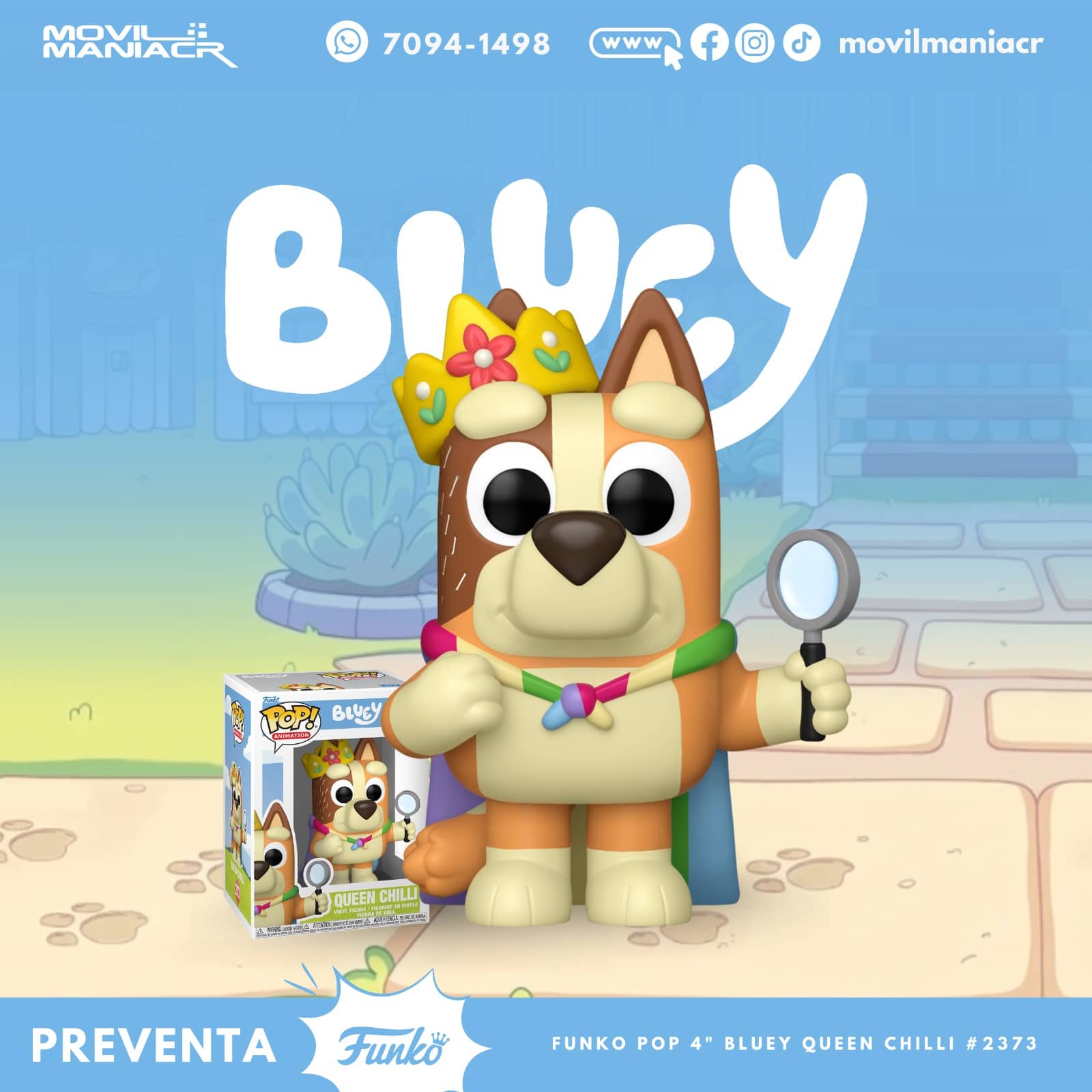 Funko Pop Bluey Queen Chilli #2373 - (Preventa) ¡Reserva Ahora! 1 Funko Pop Bluey Queen Chilli #2373 - (Preventa) ¡Reserva Ahora!