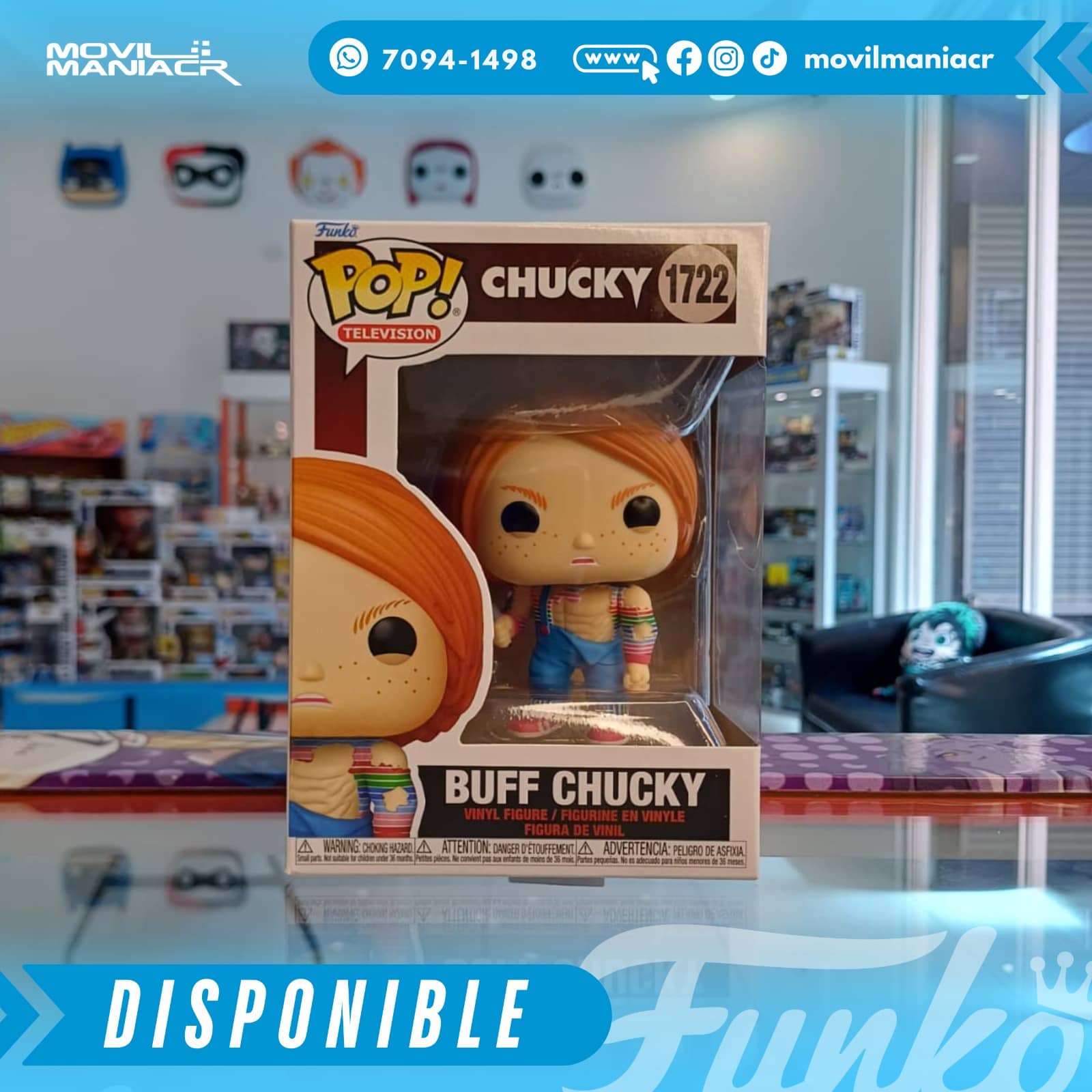 Funko Pop Chucky TV Series Buff Chucky #1722 - (Stock) ¡Disponible Ahora! 2 Funko Pop Chucky TV Series Buff Chucky #1722 - (Stock) ¡Disponible Ahora!