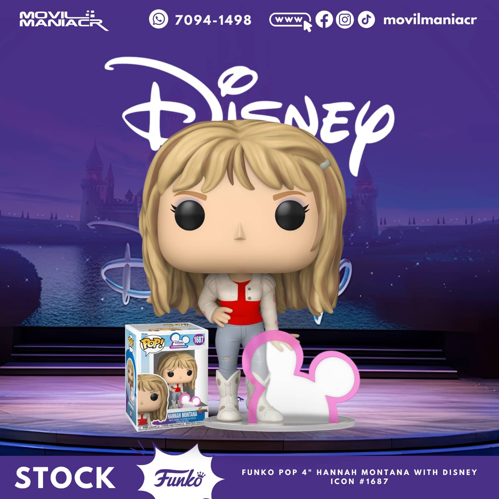 Funko Pop Disney Throwback Hannah Montana #1687 - (Stock) ¡Disponible Ahora! 1 Funko Pop Disney Throwback Hannah Montana #1687 - (Stock) ¡Disponible Ahora!