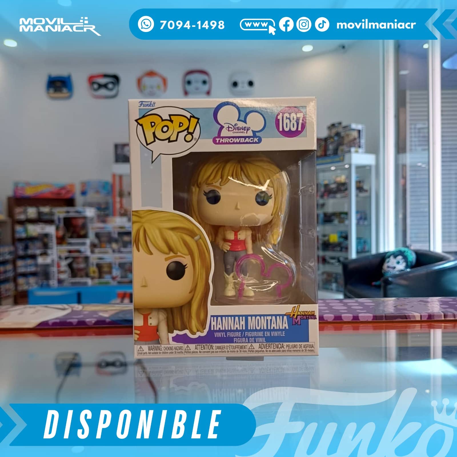 Funko Pop Disney Throwback Hannah Montana #1687 - (Stock) ¡Disponible Ahora! 2 Funko Pop Disney Throwback Hannah Montana #1687 - (Stock) ¡Disponible Ahora! - Imagen 2