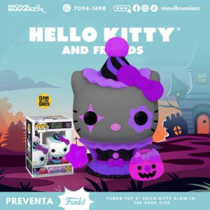 Funko Pop Halloween Hello Kitty GITD Exclusivo #155 - (Preventa) ¡Reserva Ahora!