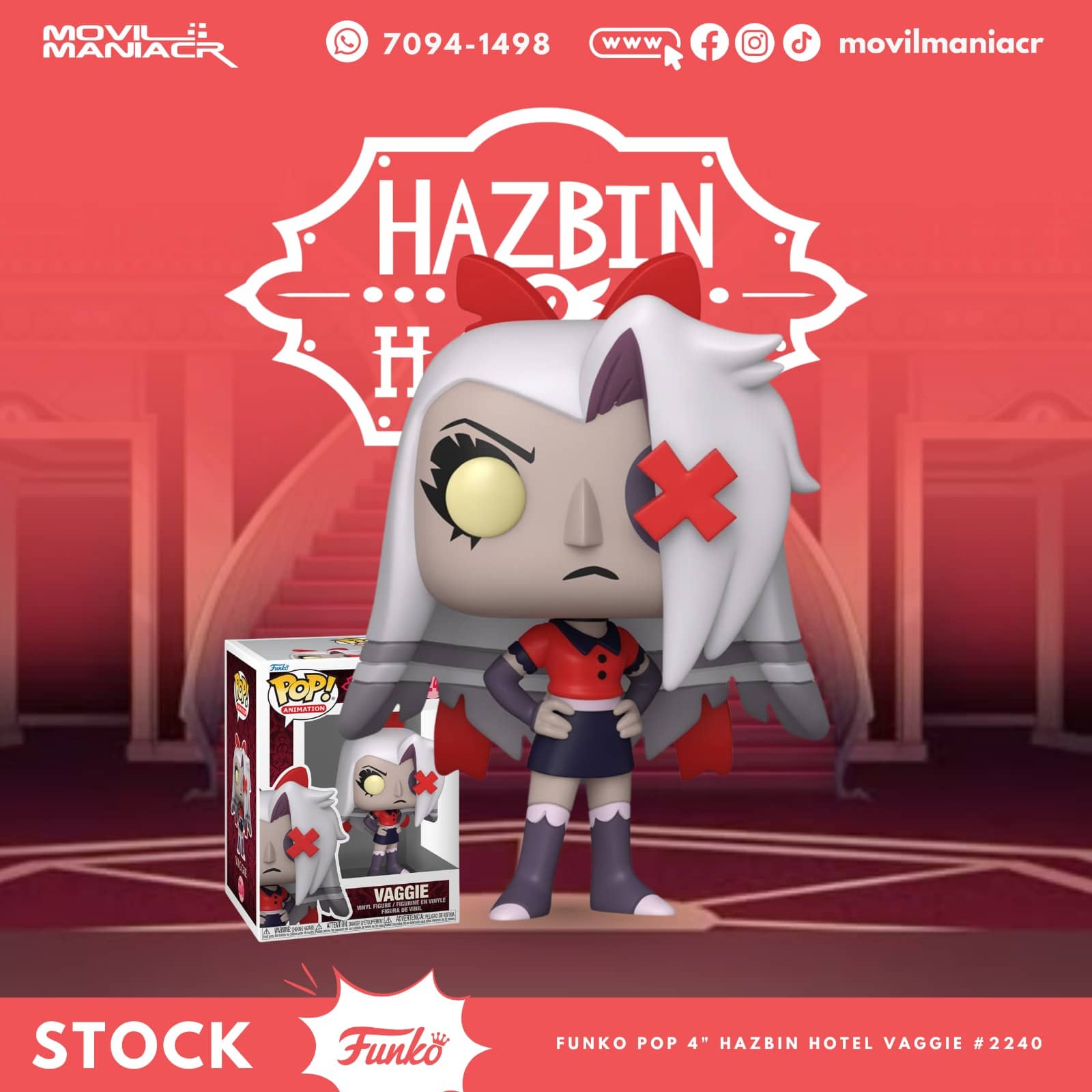Funko Pop Hazbin Hotel Vaggie #2240 - (Stock) ¡Disponible Ahora! 1 Funko Pop Hazbin Hotel Vaggie #2240 - (Stock) ¡Disponible Ahora!