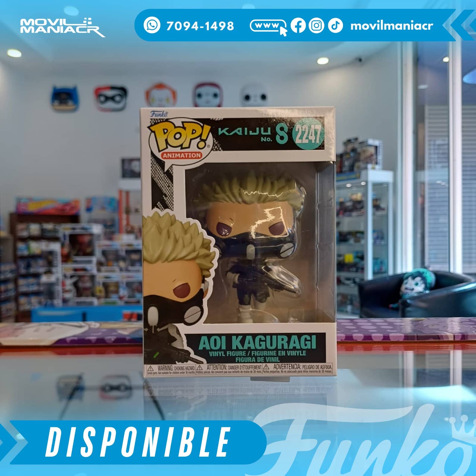 Funko Pop Kaiju No. 8 Aoi Kaguragi #2247 - (Stock) ¡Disponible Ahora! 2 Funko Pop Kaiju No. 8 Aoi Kaguragi #2247 - (Stock) ¡Disponible Ahora! - Imagen 2