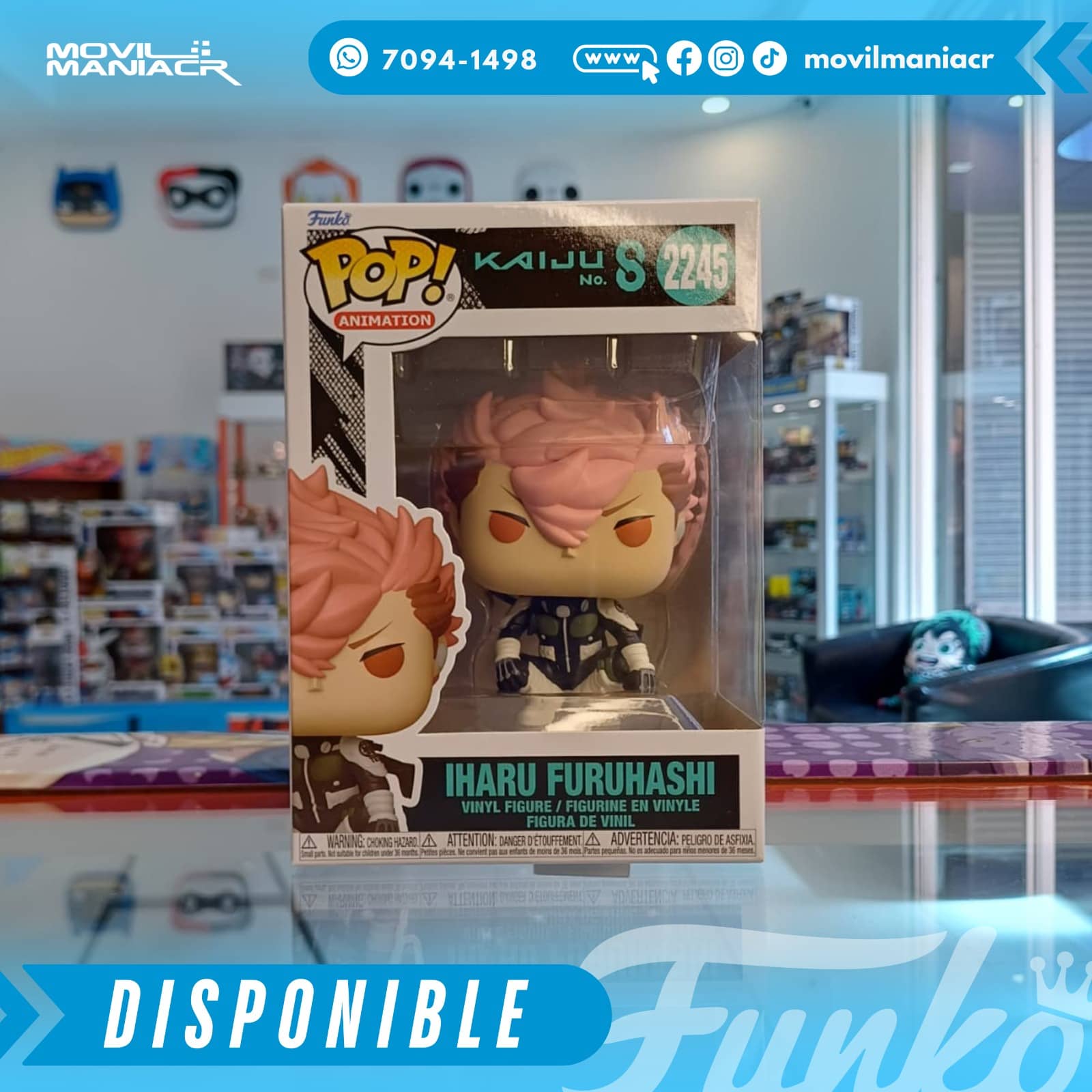 Funko Pop Kaiju No. 8 Iharu Furuhashi #2245 - (Stock) ¡Disponible Ahora! 2 Funko Pop Kaiju No. 8 Iharu Furuhashi #2245 - (Stock) ¡Disponible Ahora! - Imagen 2