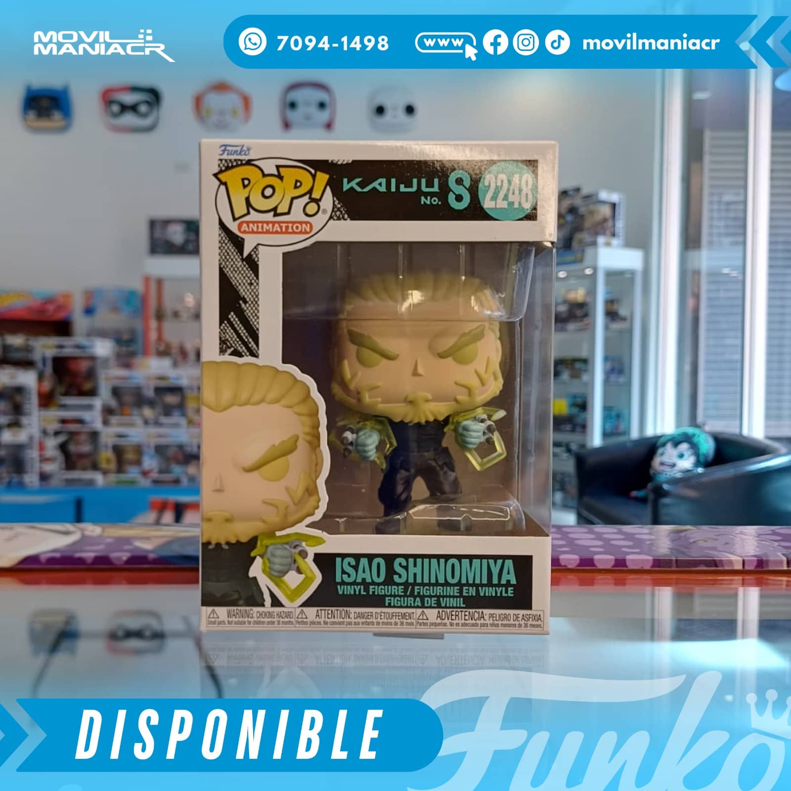 Funko Pop Kaiju No. 8 Isao Shinomiya #2248 - (Stock) ¡Disponible Ahora! 2 Funko Pop Kaiju No. 8 Isao Shinomiya #2248 - (Stock) ¡Disponible Ahora! - Imagen 2