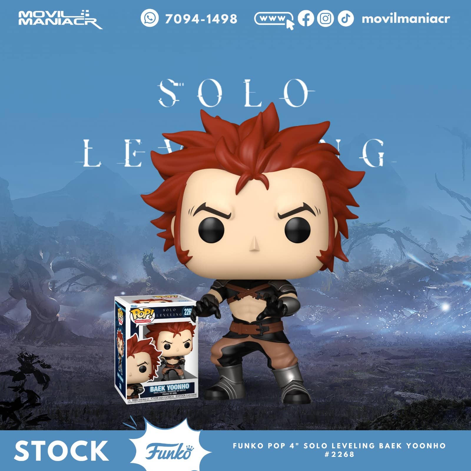 Funko Pop Solo Leveling Baek Yoonho #2268 - (Stock) ¡Disponible Ahora! 1 Funko Pop Solo Leveling Baek Yoonho #2268 - (Stock) ¡Disponible Ahora!