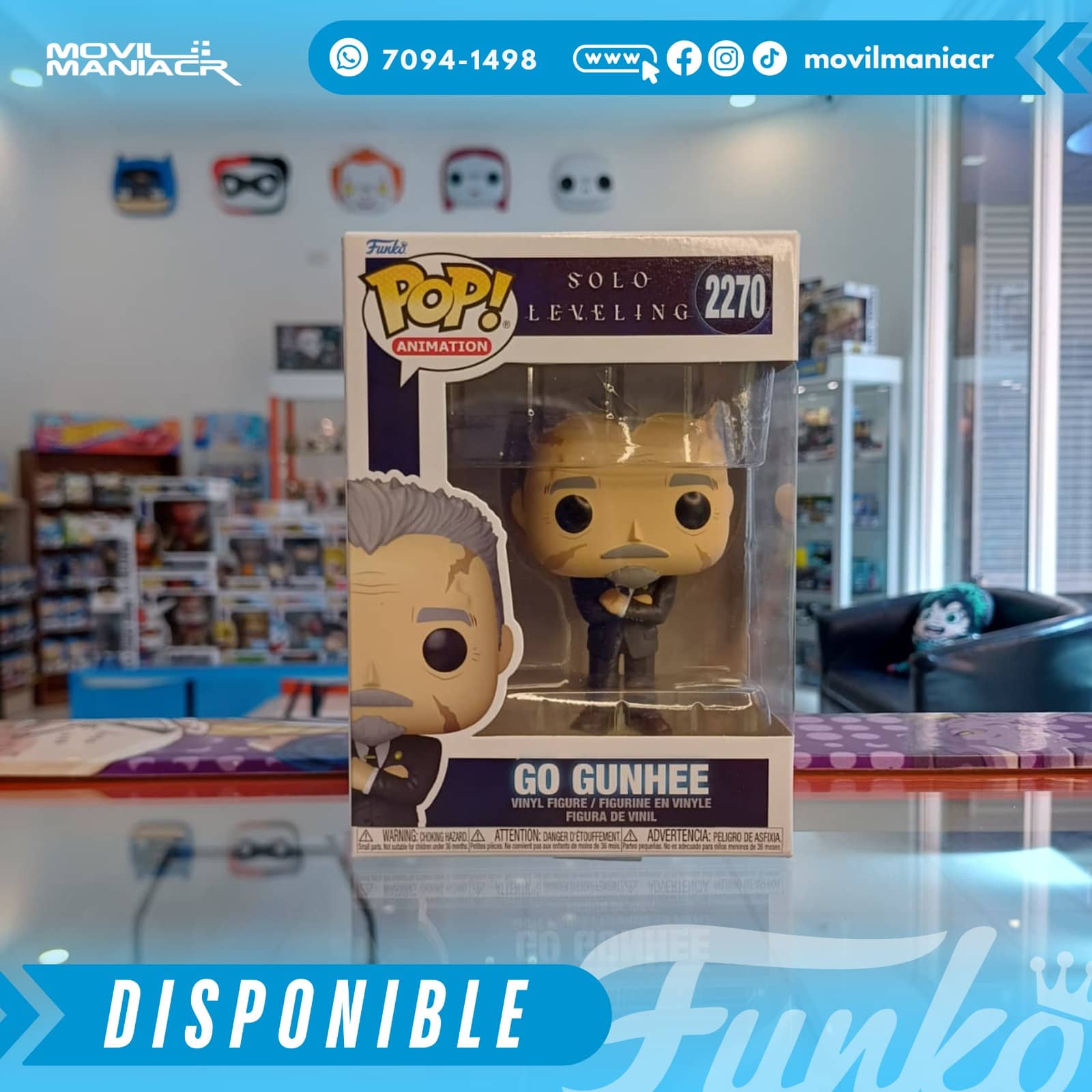 Funko Pop Solo Leveling Go Gunhee #2270 - (Stock) ¡Disponible Ahora! 2 Funko Pop Solo Leveling Go Gunhee #2270 - (Stock) ¡Disponible Ahora! - Imagen 2