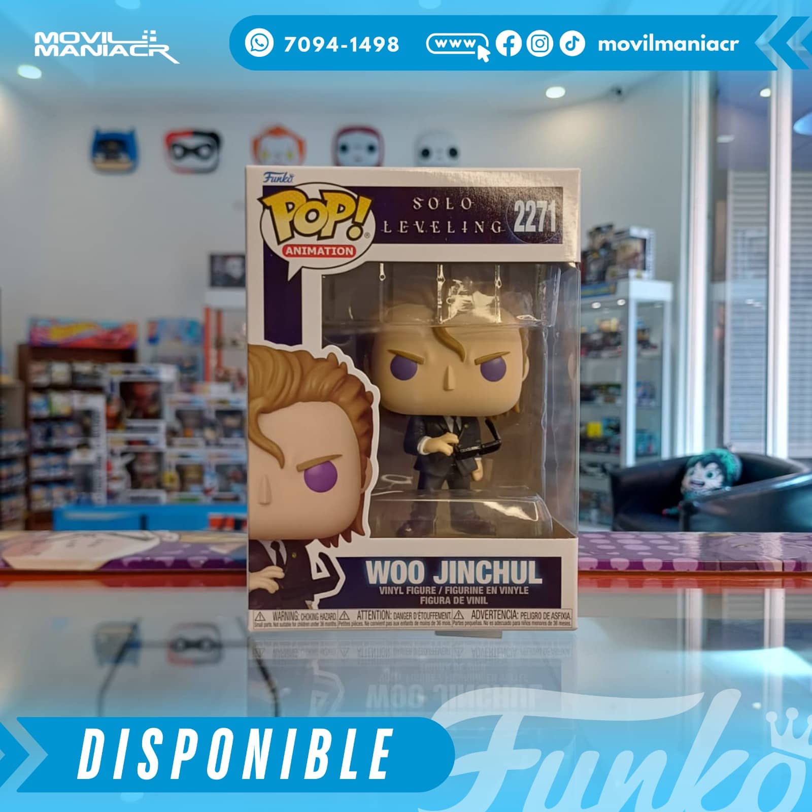 Funko Pop Solo Leveling Woo Jinchul #2271 - (Stock) ¡Disponible Ahora! 2 Funko Pop Solo Leveling Woo Jinchul #2271 - (Stock) ¡Disponible Ahora! - Imagen 2
