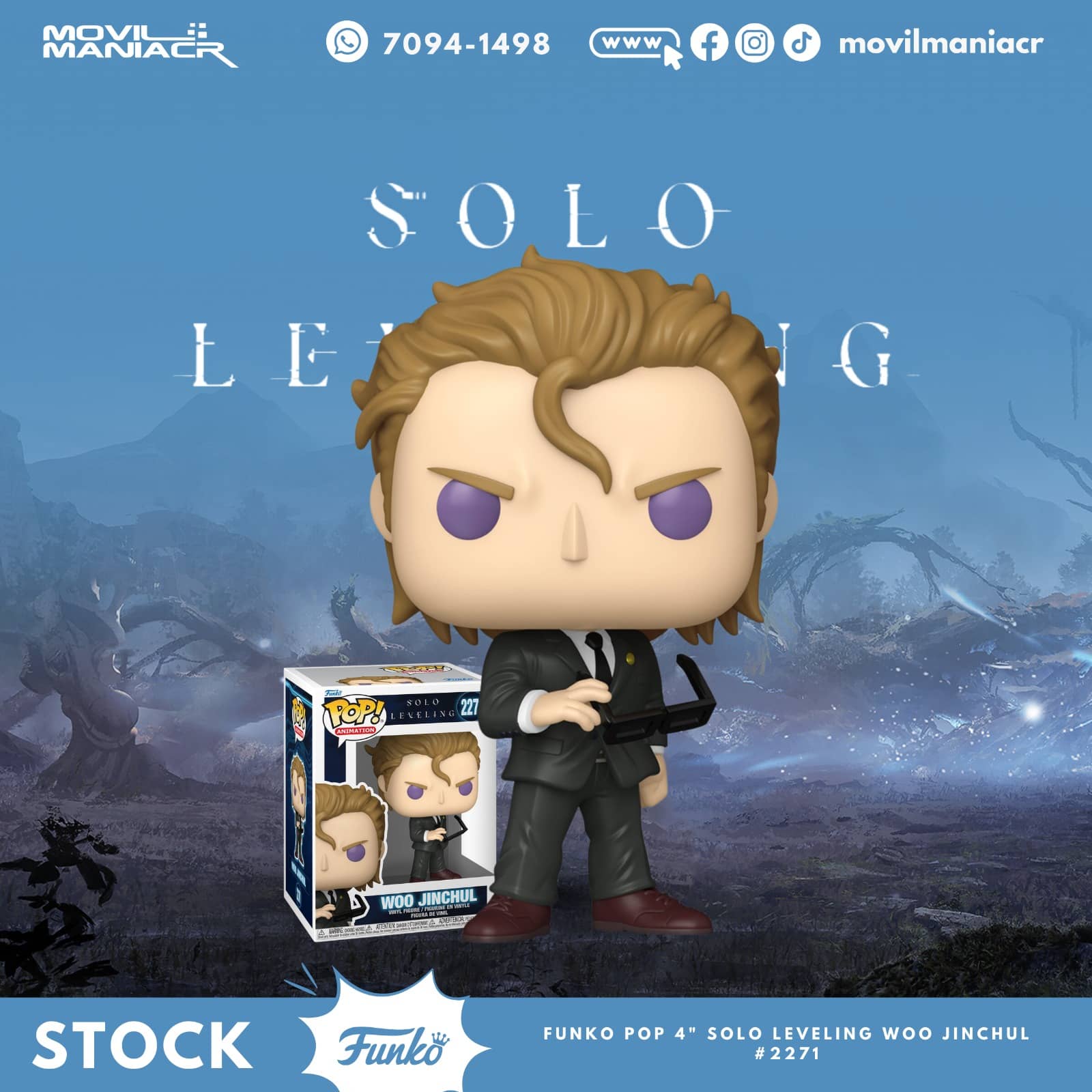 Funko Pop Solo Leveling Woo Jinchul #2271 - (Stock) ¡Disponible Ahora! 1 Funko Pop Solo Leveling Woo Jinchul #2271 - (Stock) ¡Disponible Ahora!