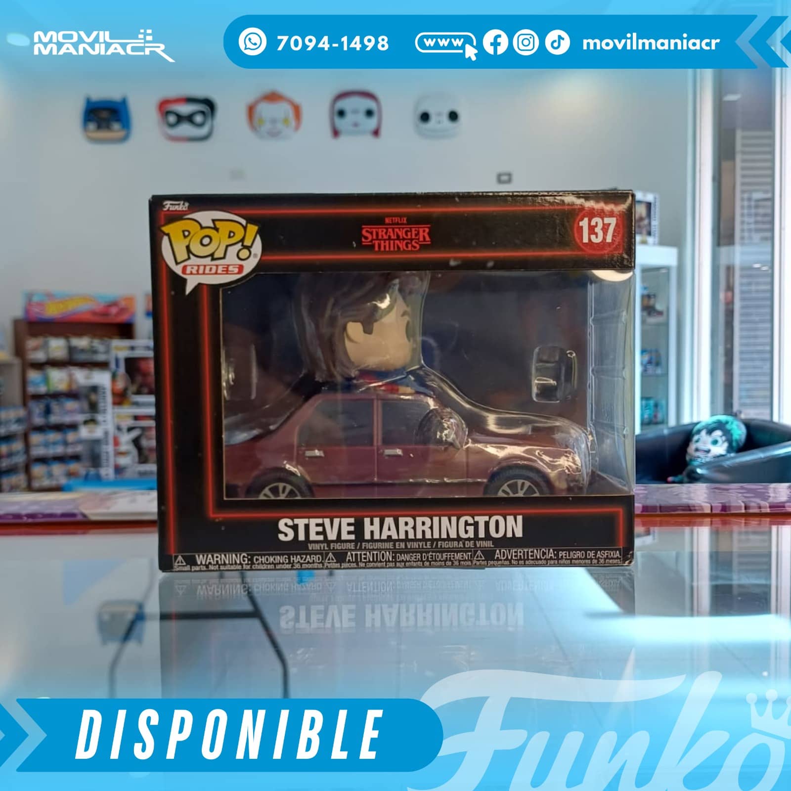 Funko Pop Stranger Things Steve Harrington #137 - Rides (Stock) ¡Disponible Ahora! 2 Funko Pop Stranger Things Steve Harrington #137 - Rides (Stock) ¡Disponible Ahora! - Imagen 2