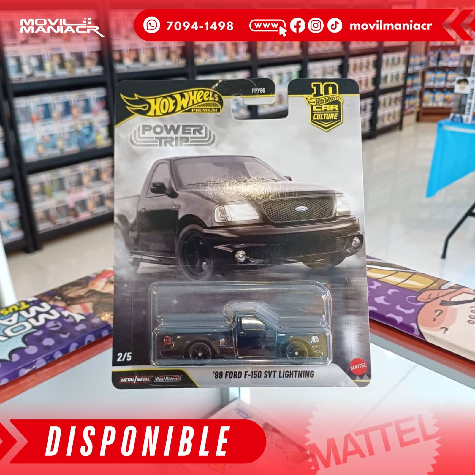 Hot Wheels Power Trip 99 Ford F150 SVT Lightning - Premium (Stock) ¡Disponible Ahora! 1 Hot Wheels Power Trip 99 Ford F150 SVT Lightning - Premium (Stock) ¡Disponible Ahora!