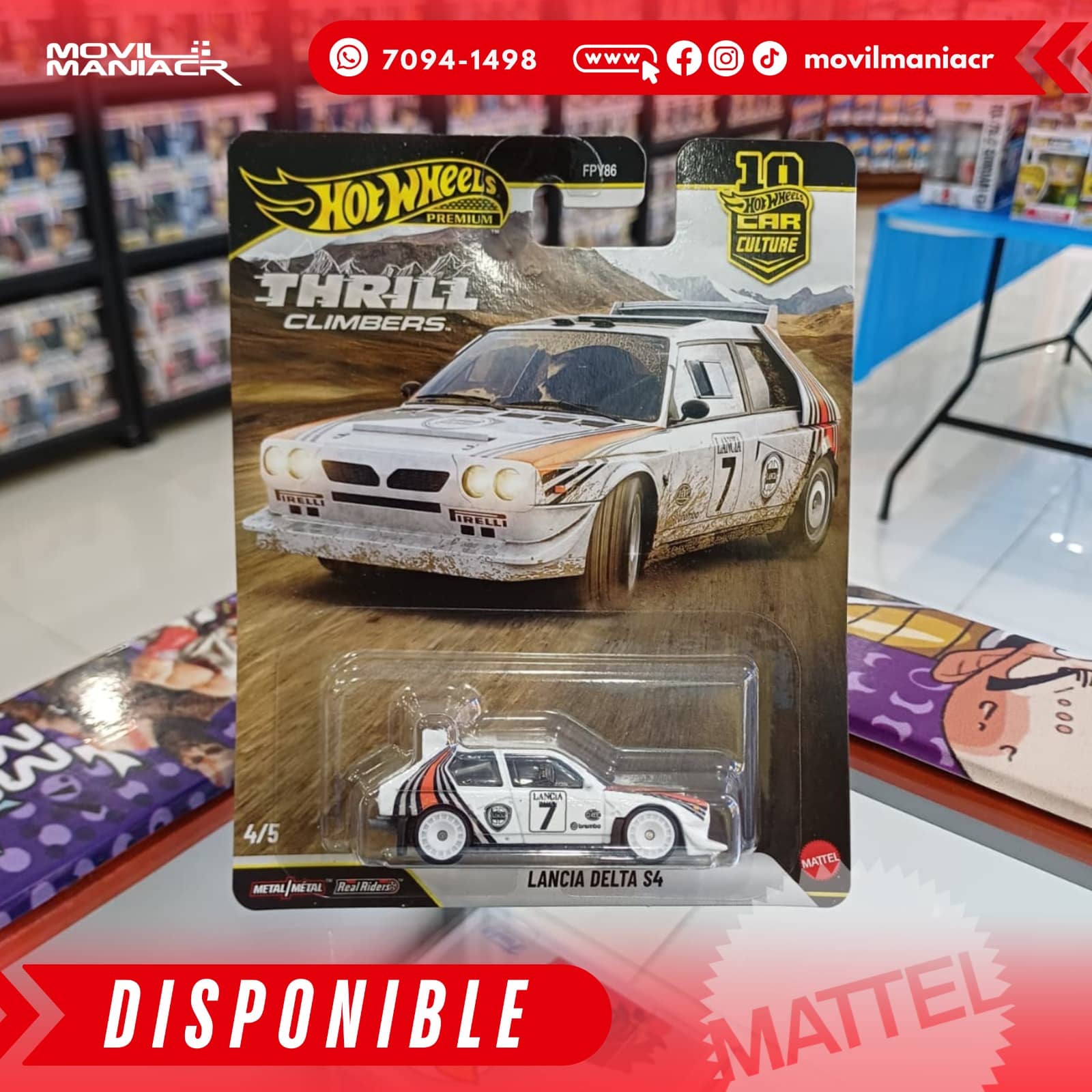Hot Wheels Thrill Climbers Lancia Delta S4 - Premium (Stock) ¡Disponible Ahora! 1 Hot Wheels Thrill Climbers Lancia Delta S4 - Premium (Stock) ¡Disponible Ahora!