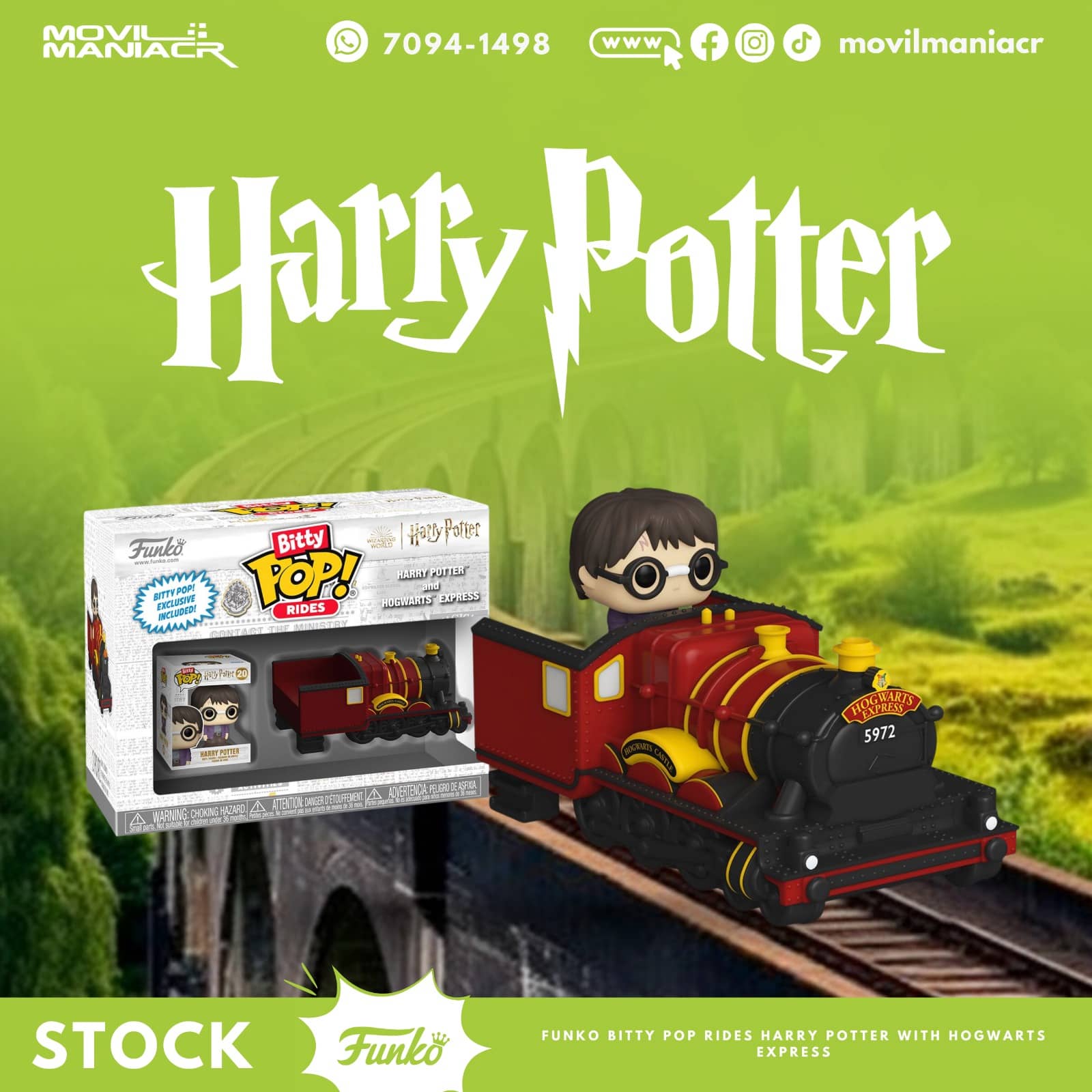 Rides Bitty Pop Harry Potter with Hogwarts Express - (Stock) ¡Disponible Ahora! 1 Rides Bitty Pop Harry Potter with Hogwarts Express - (Stock) ¡Disponible Ahora!