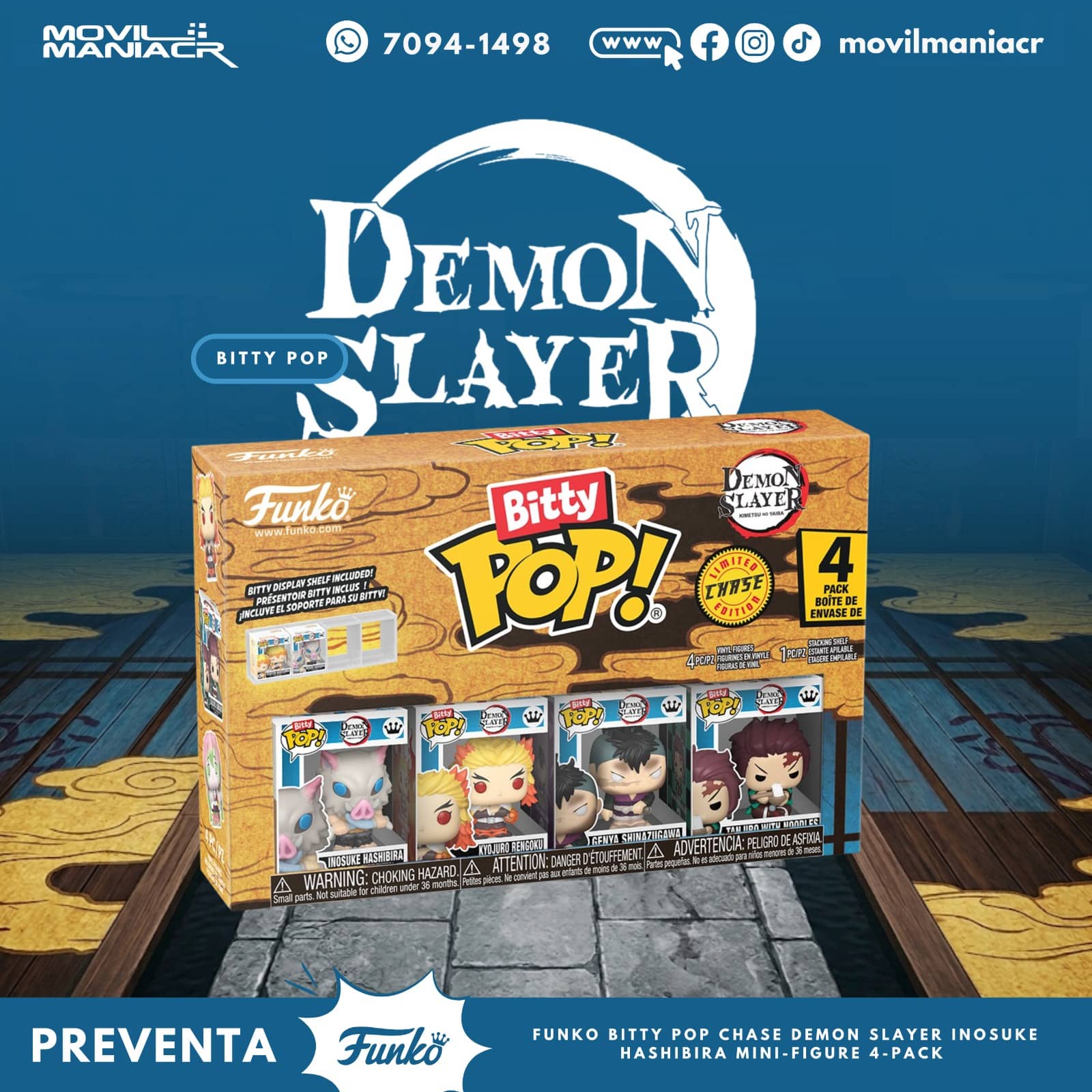 4-Pack Bitty Pop Demon Slayer Inosuke - (Preventa) ¡Reserva Ahora! 1 4-Pack Bitty Pop Demon Slayer Inosuke - (Preventa) ¡Reserva Ahora!