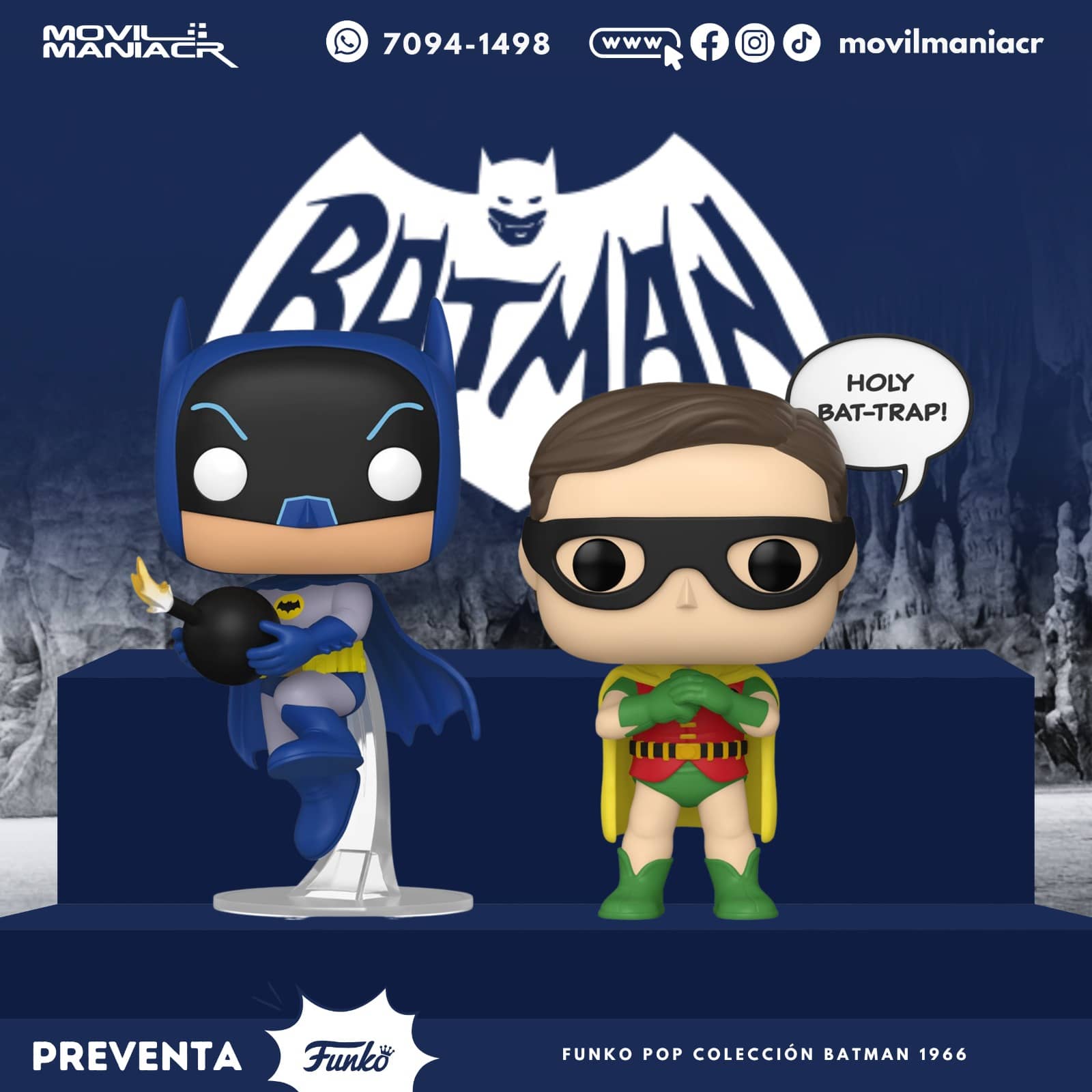 Colección 2 Funko Pop Batman 1966 - (Preventa) ¡Reserva Ahora! 1 Colección 2 Funko Pop Batman 1966 - (Preventa) ¡Reserva Ahora!