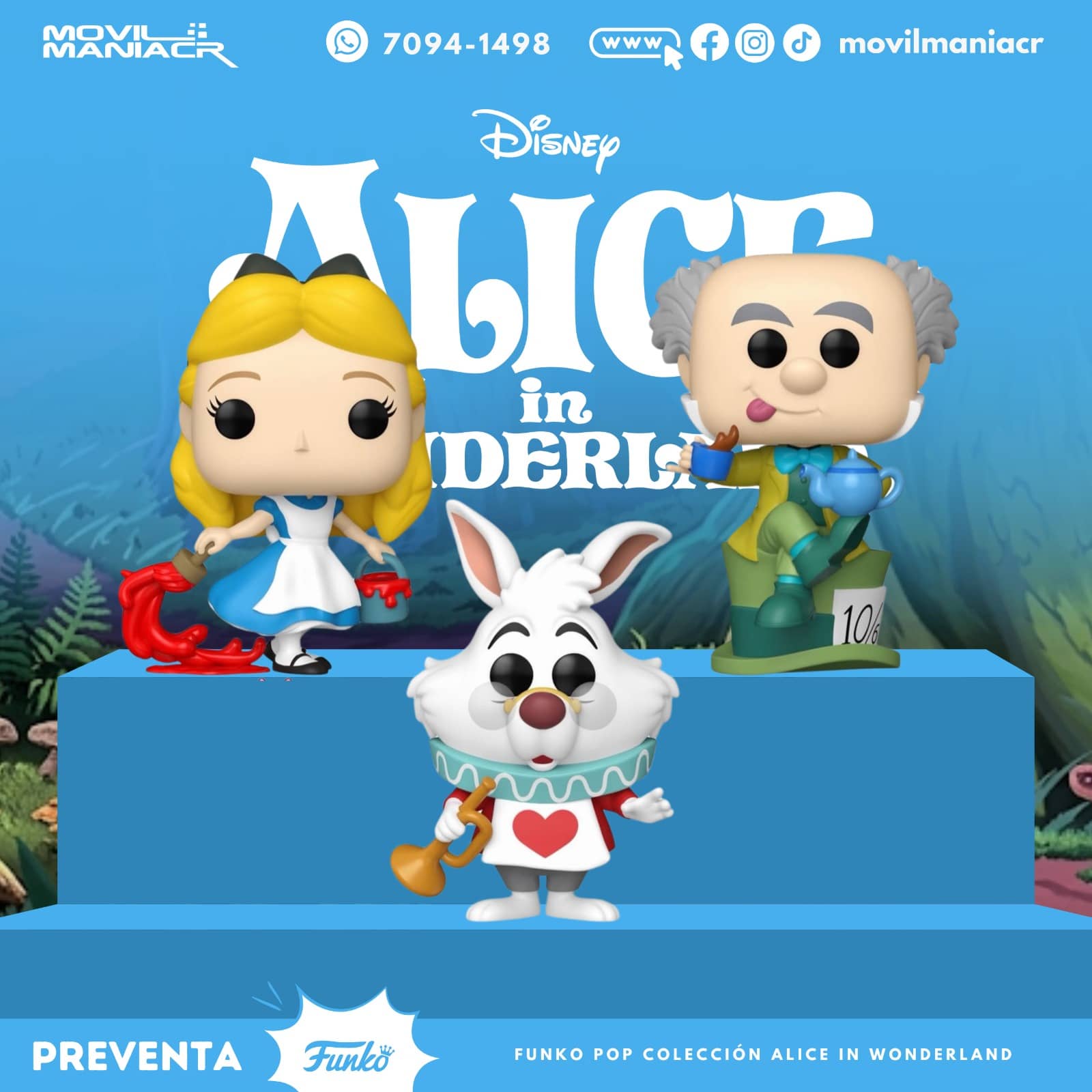 Colección 3 Funko Pop Alice in Wonderland - (Preventa) ¡Reserva Ahora! 1 Colección 3 Funko Pop Alice in Wonderland - (Preventa) ¡Reserva Ahora!