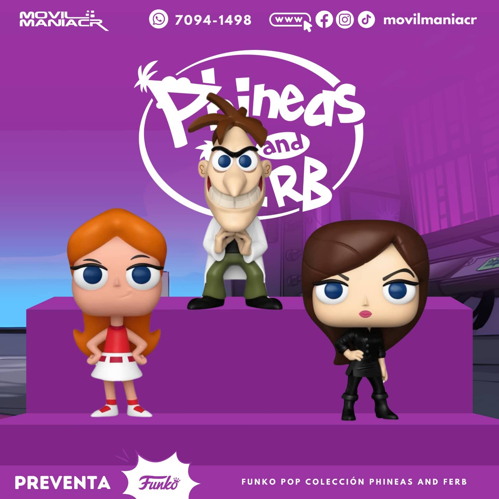 Colección 3 Funko Pop Phineas and Ferb - (Preventa) ¡Reserva Ahora! 1 Colección 3 Funko Pop Phineas and Ferb - (Preventa) ¡Reserva Ahora!