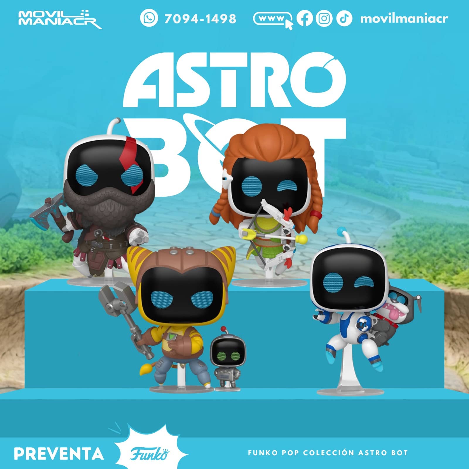 Colección 4 Funko Pop Astro Bot - (Preventa) ¡Reserva Ahora! 1 Colección 4 Funko Pop Astro Bot - (Preventa) ¡Reserva Ahora!