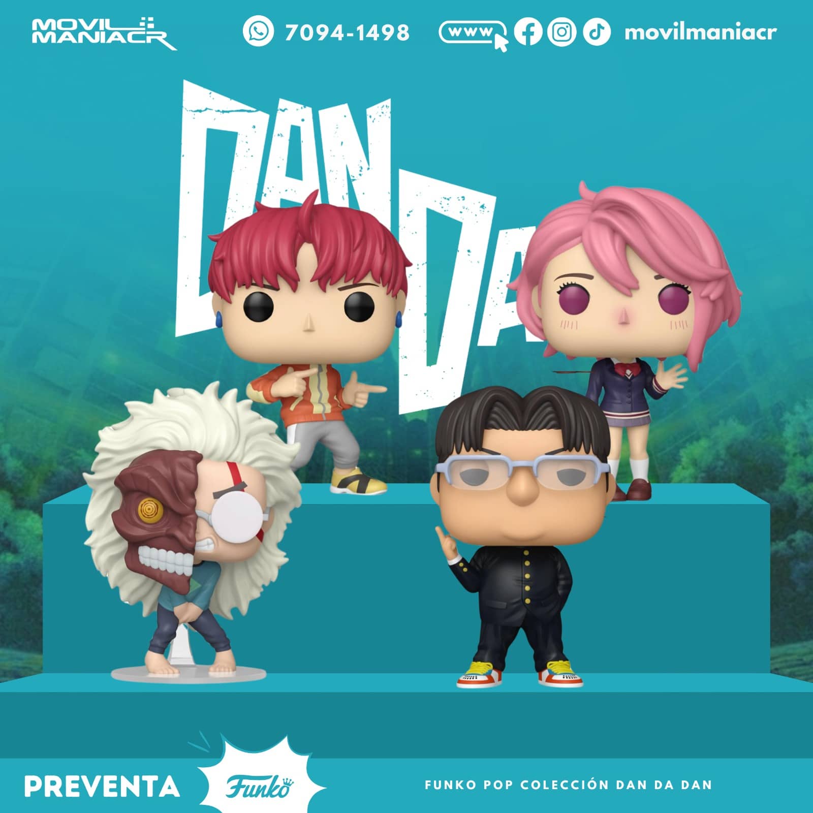 Colección 4 Funko Pop DanDaDan W2 - (Preventa) ¡Reserva Ahora! 1 Colección 4 Funko Pop DanDaDan W2 - (Preventa) ¡Reserva Ahora!